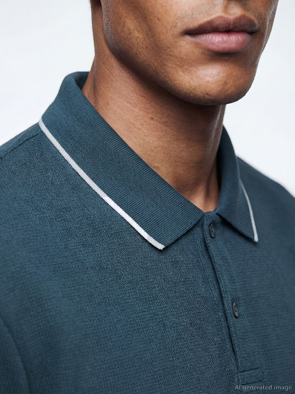 Polo Collar Men's T-Shirt-2