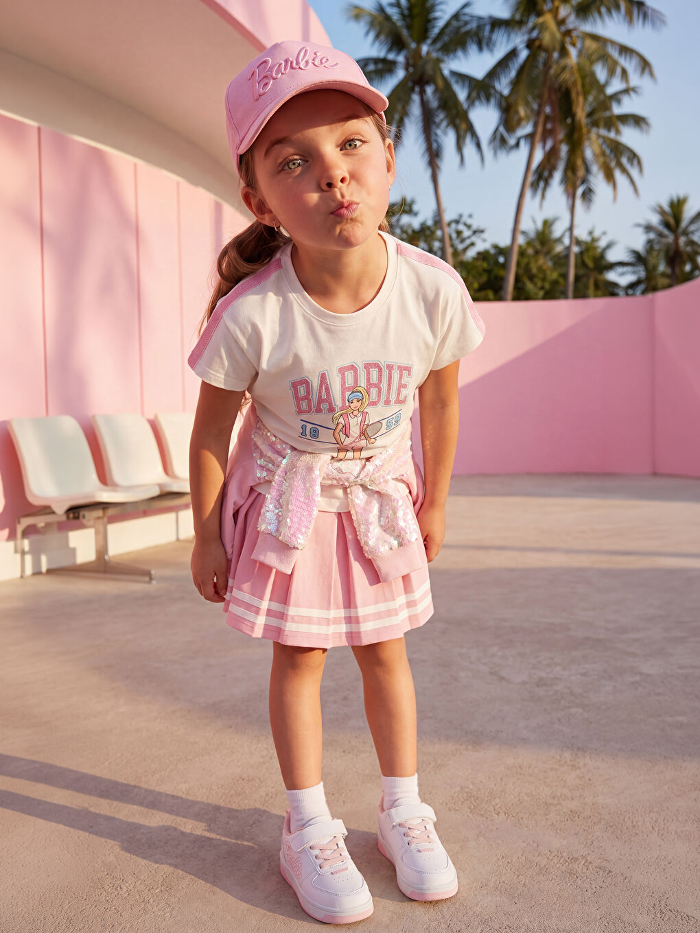 Barbie Printed Girls' Set-1