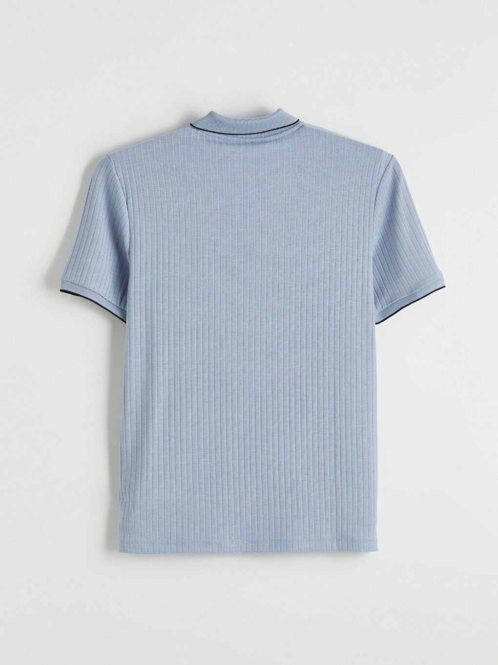 Mavi Polo Yaka Erkek Tişört-6