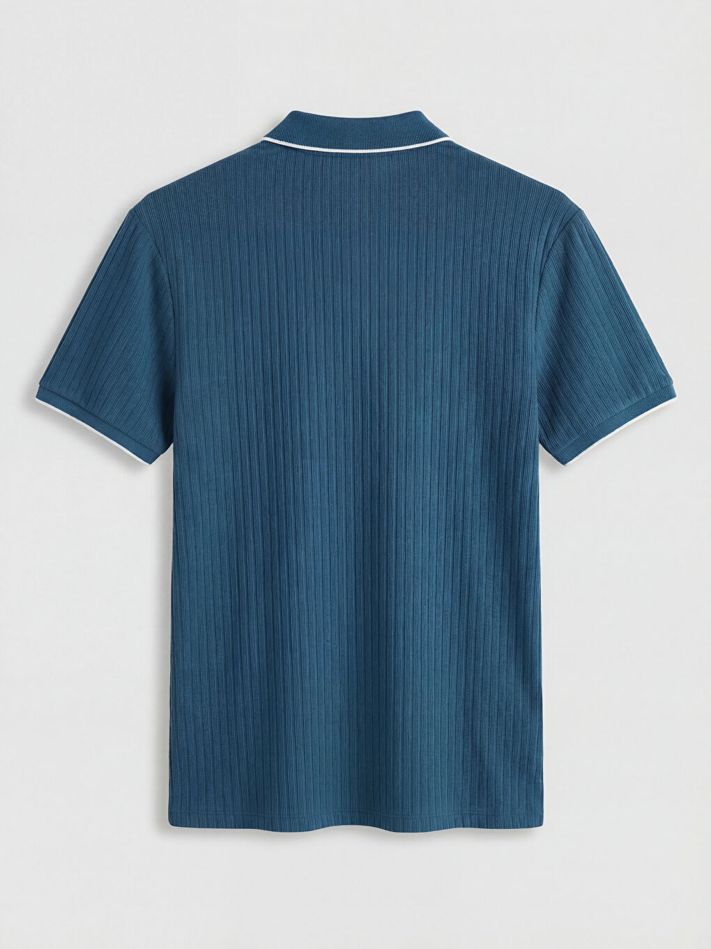 İndigo Polo Yaka Erkek Tişört-1