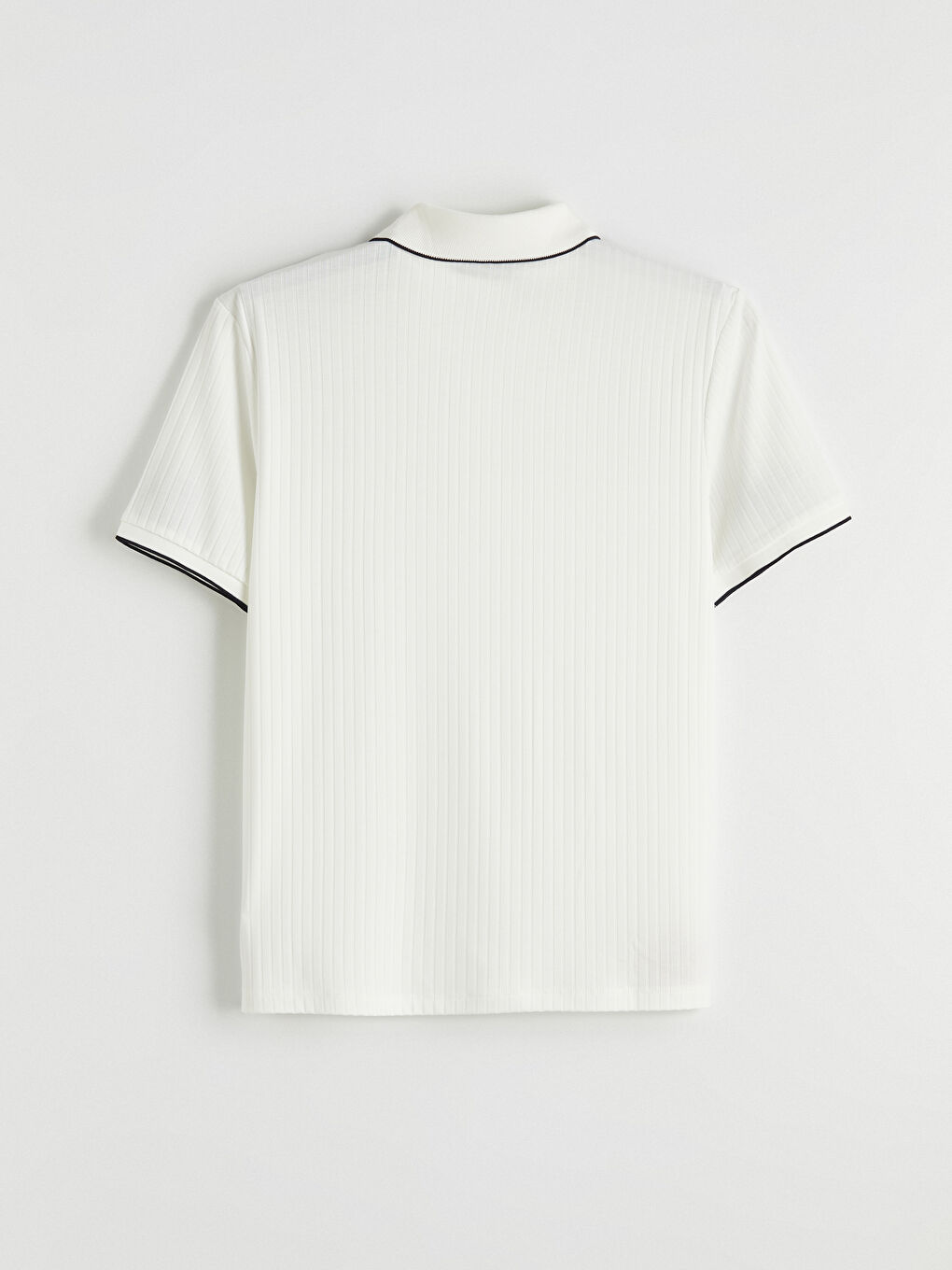 Ekru Polo Yaka Erkek Tişört-6