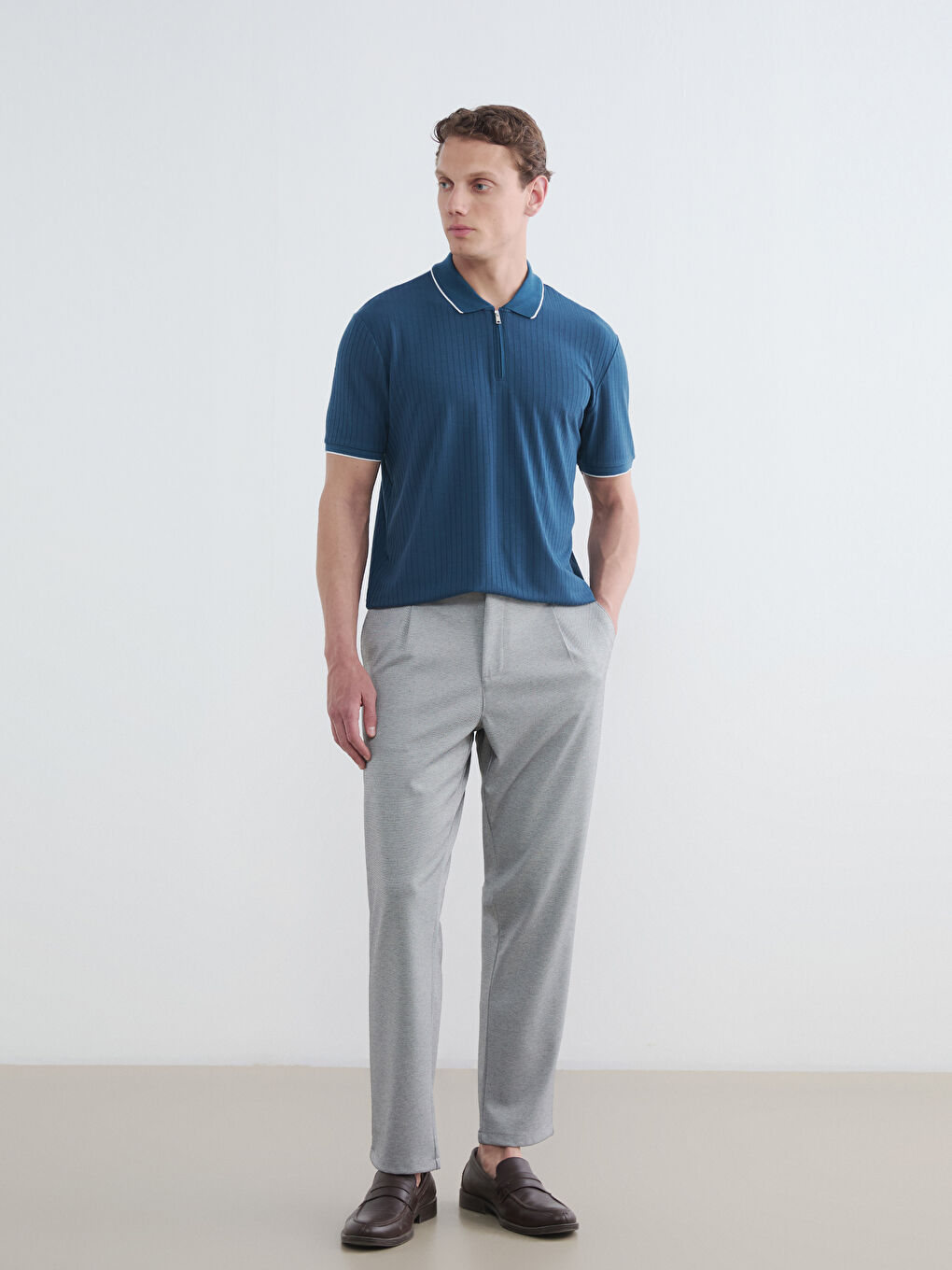 Мужская футболка с воротником-поло-1