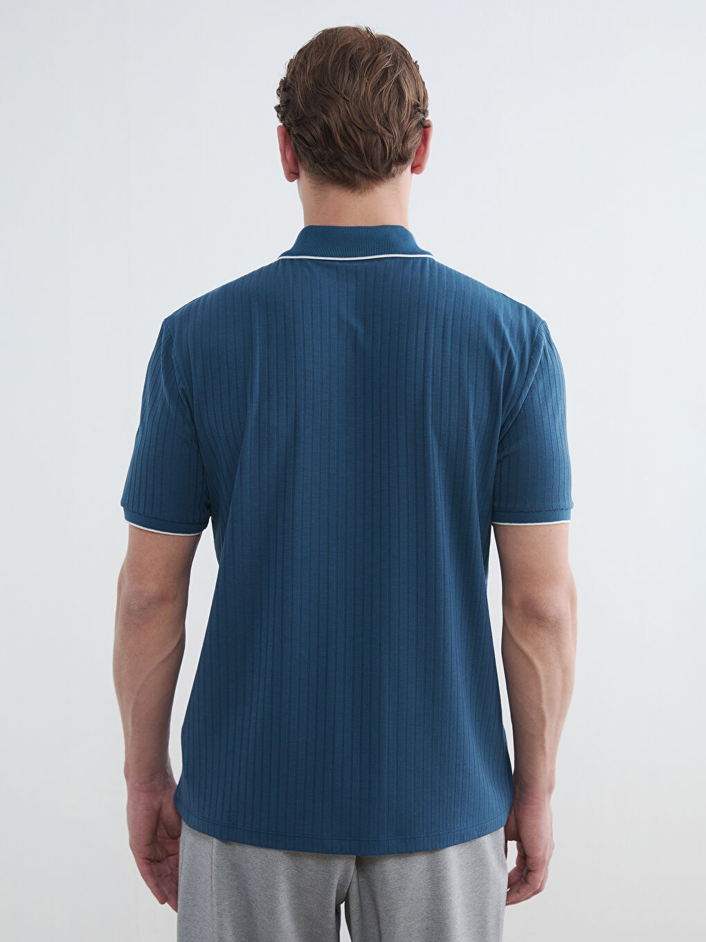 Мужская футболка с воротником-поло-3