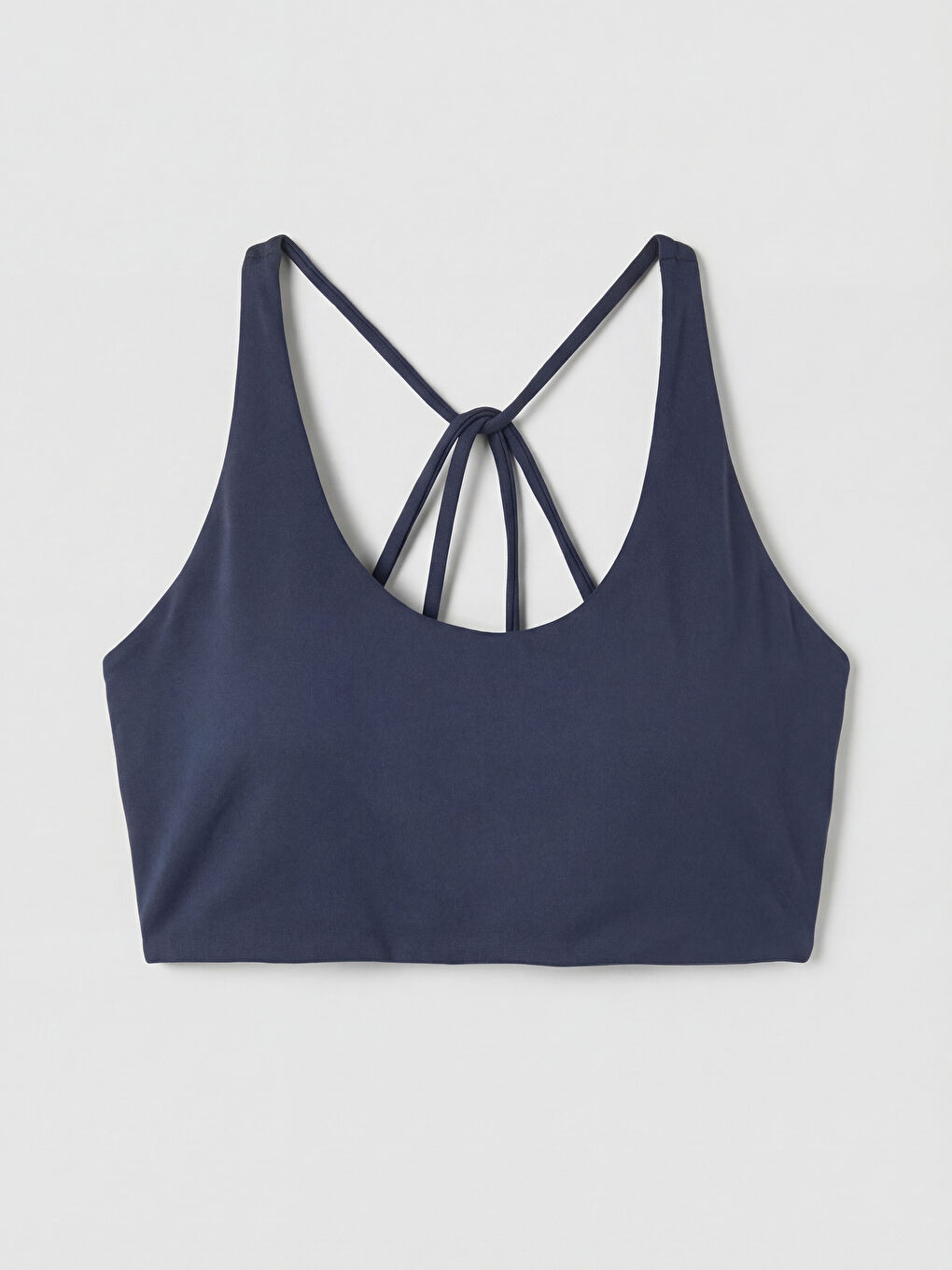 Lacivert Balensiz Dolgusuz Düz Sporcu Sütyeni