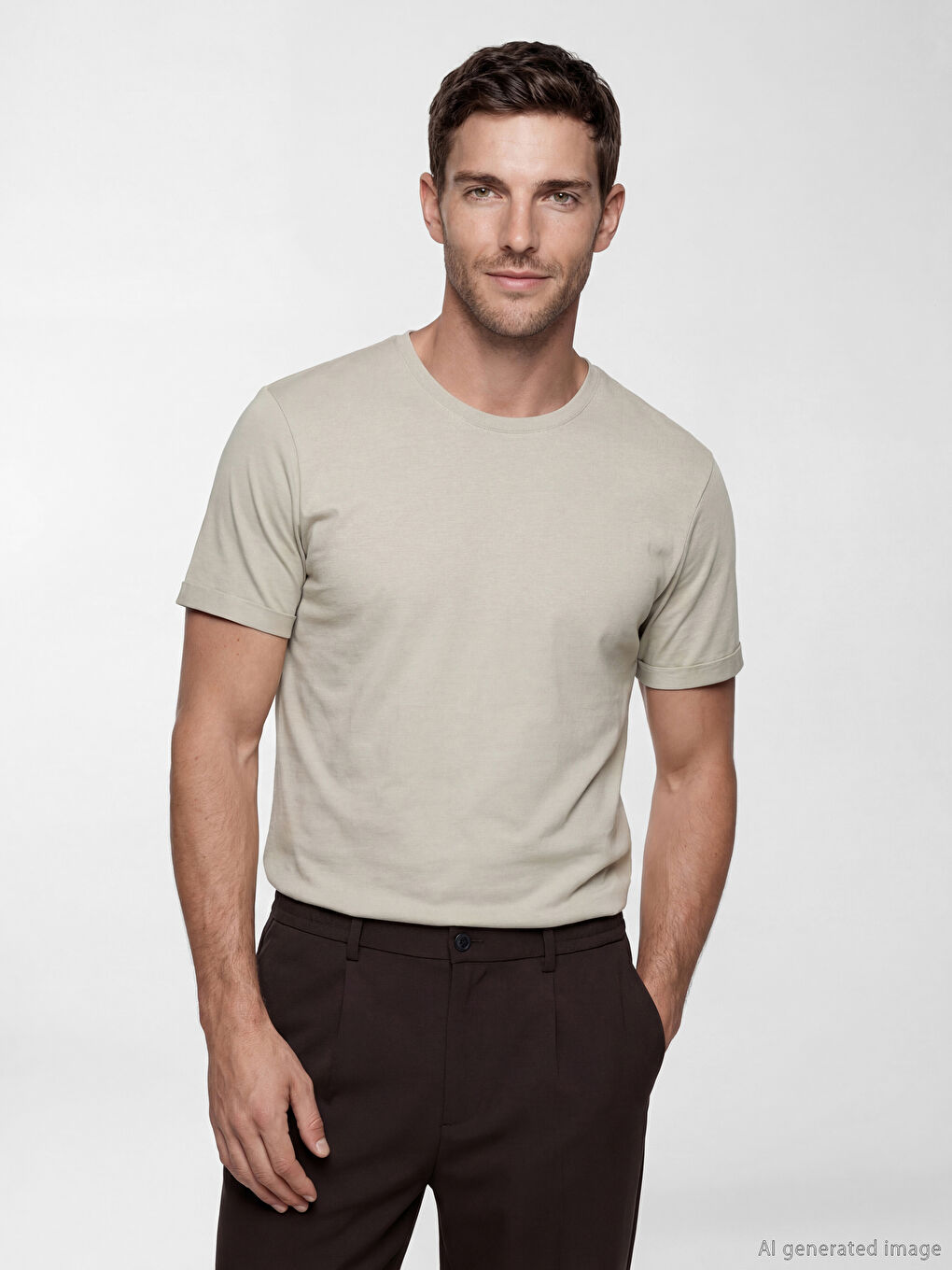 Crew Neck Men's Jersey T-Shirt