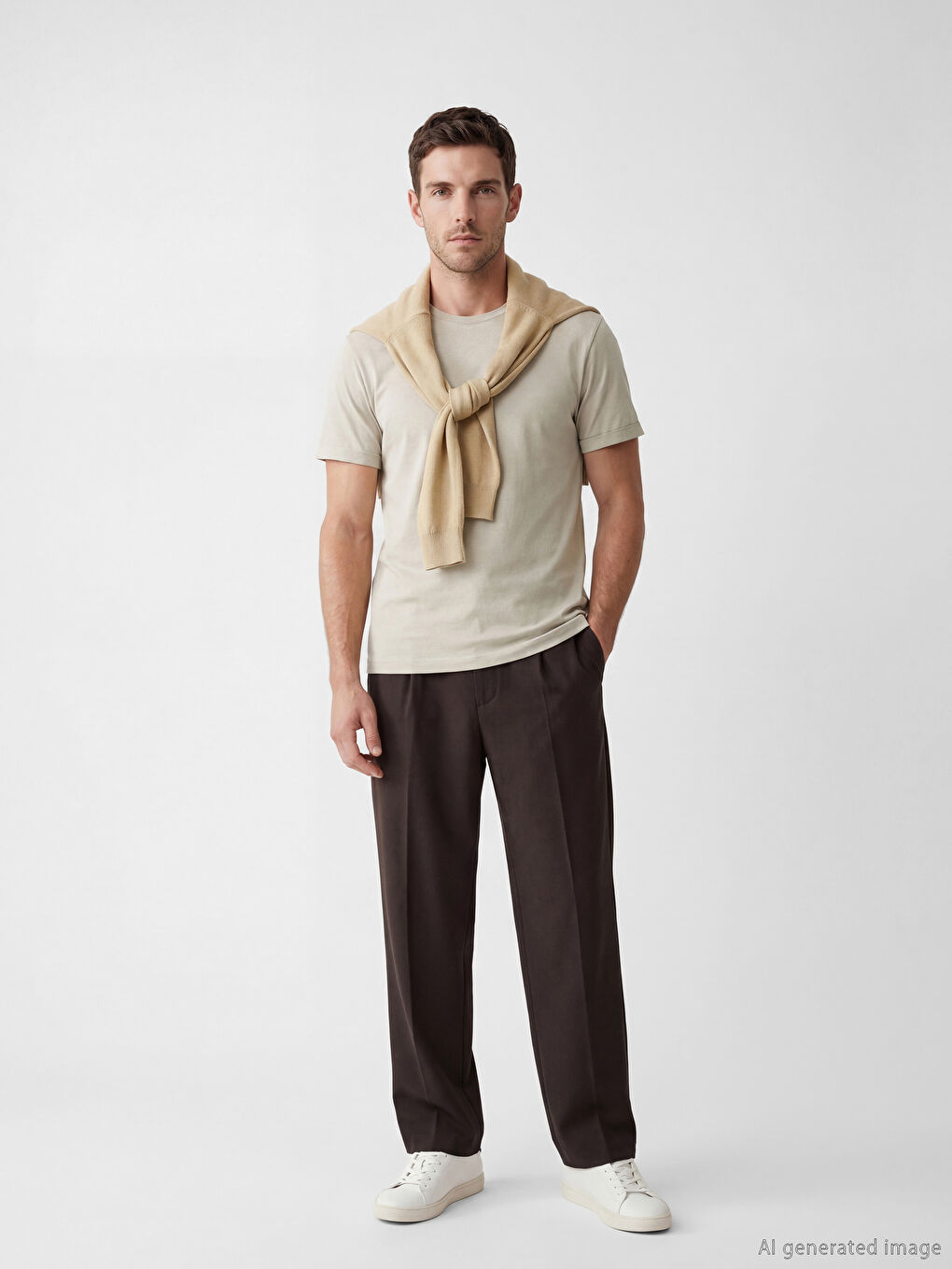 Crew Neck Men's Jersey T-Shirt-1