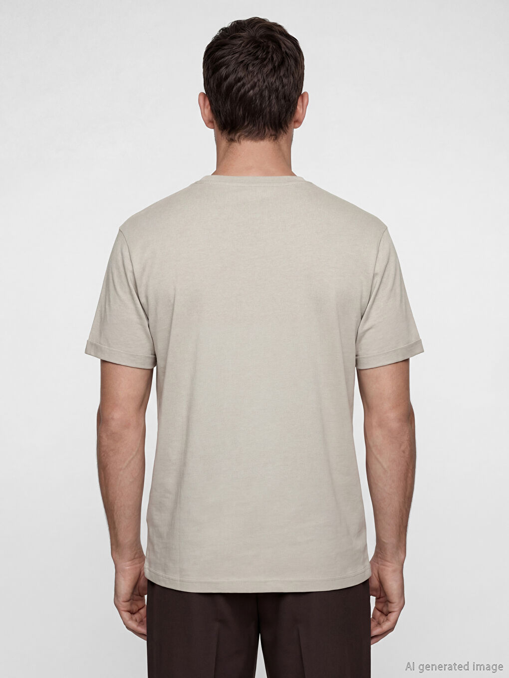 Crew Neck Men's Jersey T-Shirt-3