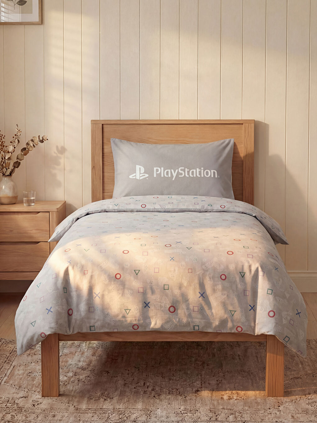 Karışık PlayStation Baskılı Tek Kişilik Nevresim Seti