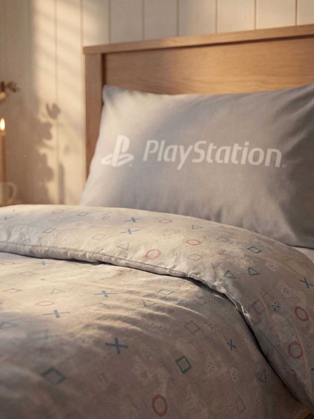 Karışık PlayStation Baskılı Tek Kişilik Nevresim Seti-1