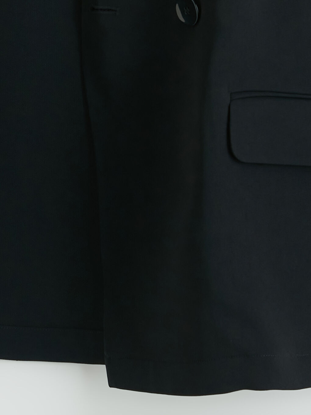 Siyah Kruvaze Yaka Kadın Ceket-2