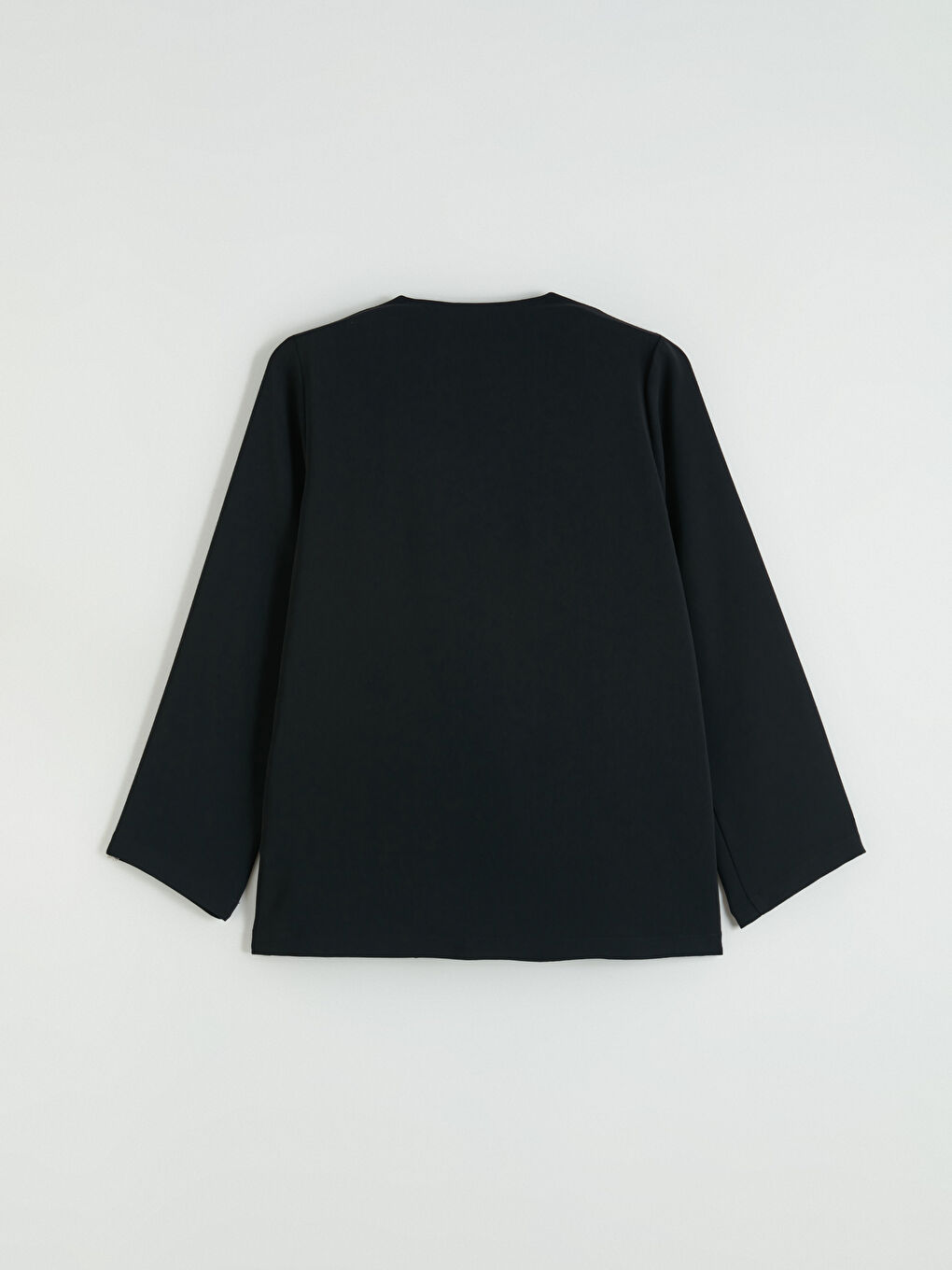 Siyah Kruvaze Yaka Kadın Ceket-3