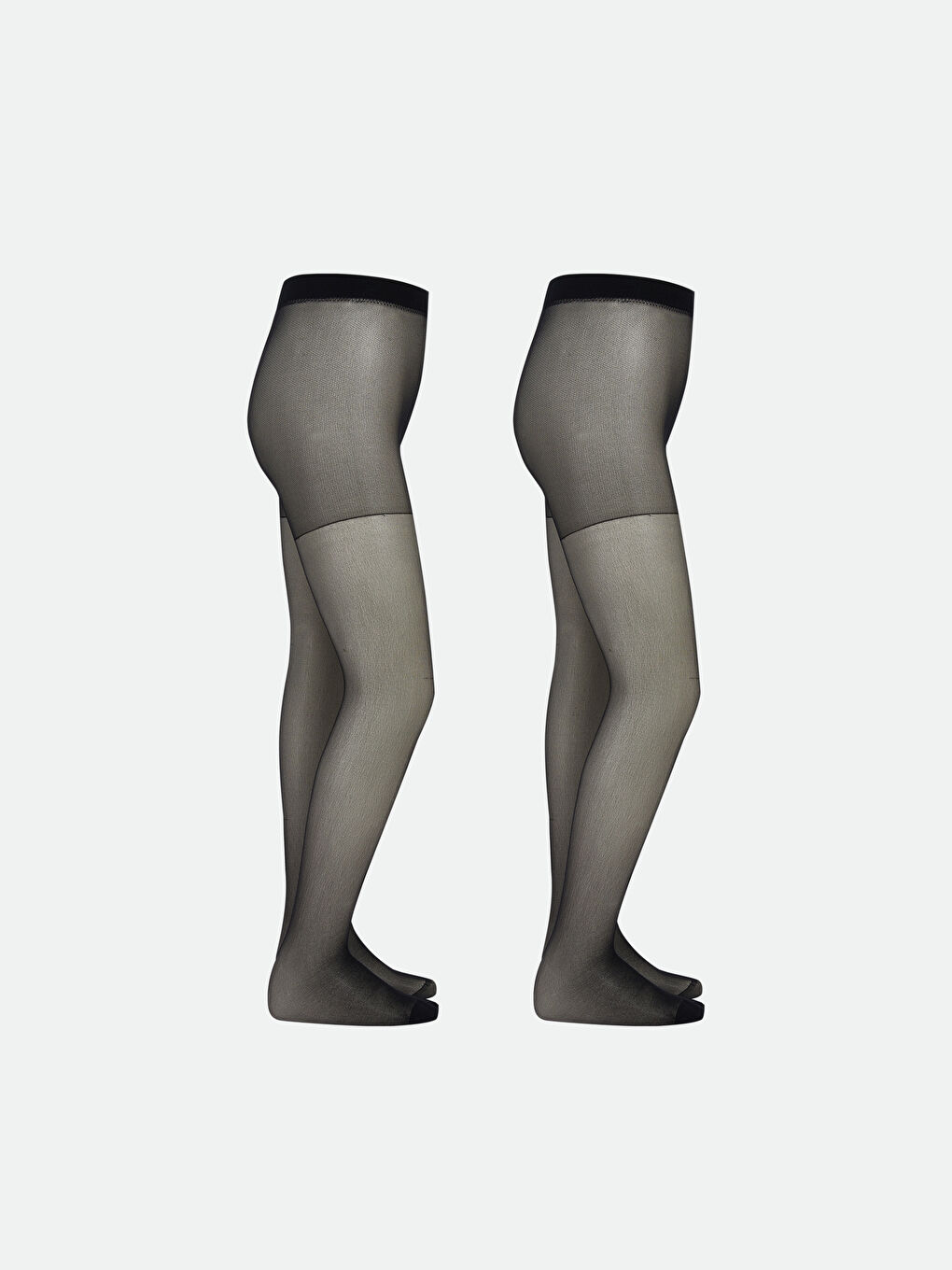 Siyah Kız Çocuk İnce Külotlu Çorap 2'li