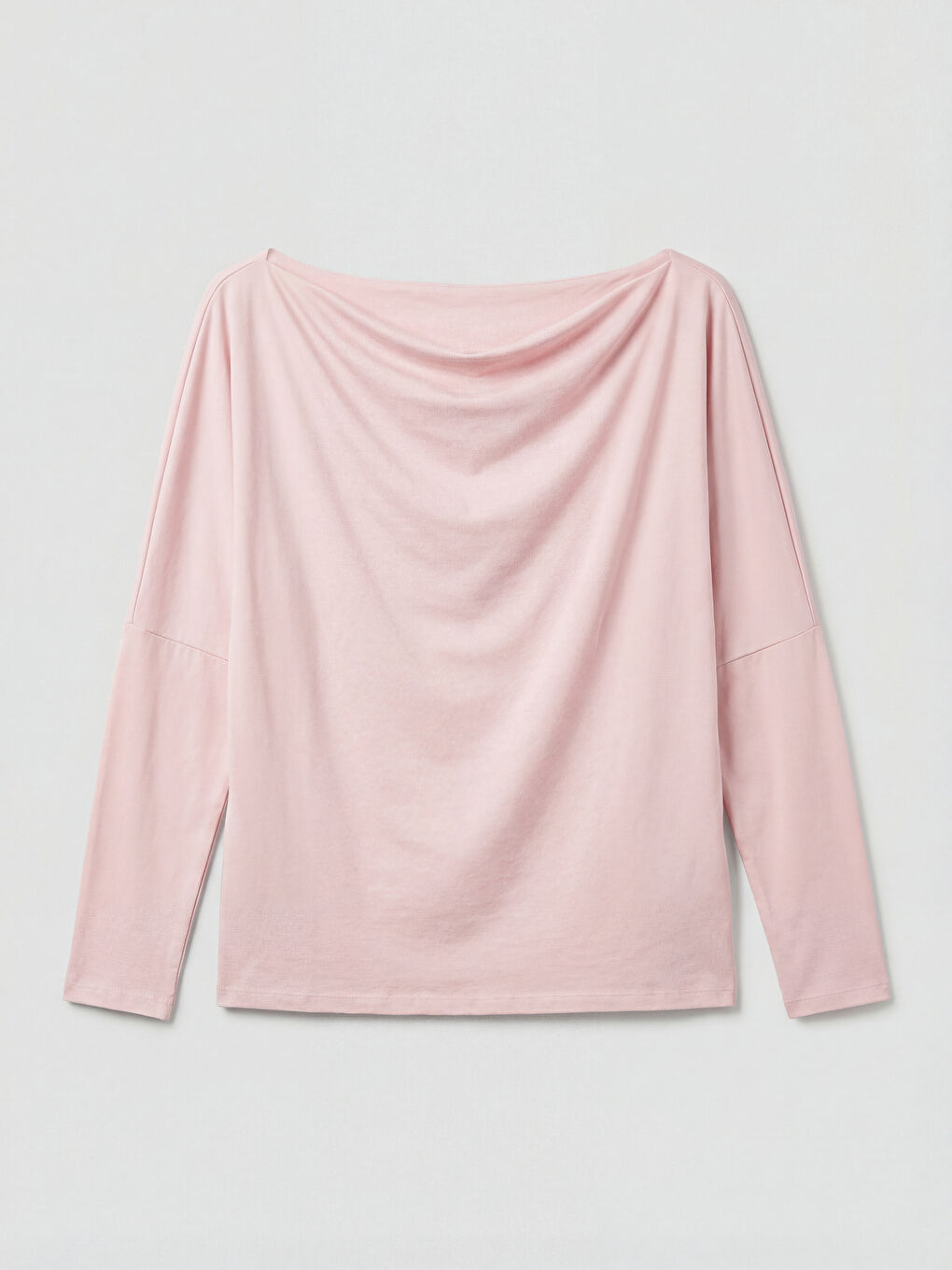 Pembe Kayık Yaka Bluz