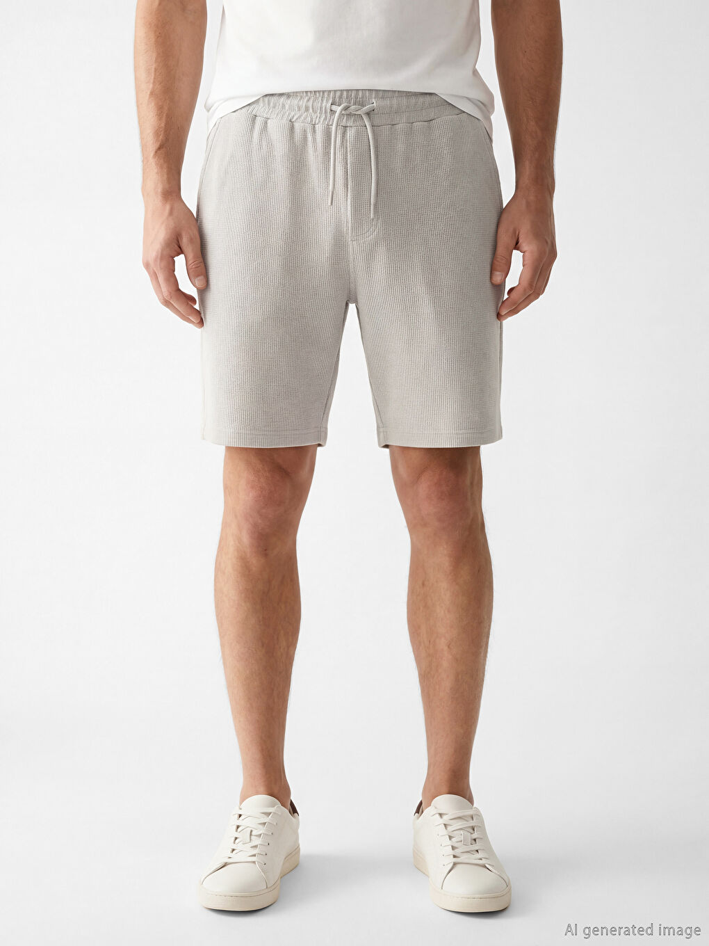 Gri Standart Kalıp Erkek Şort-1