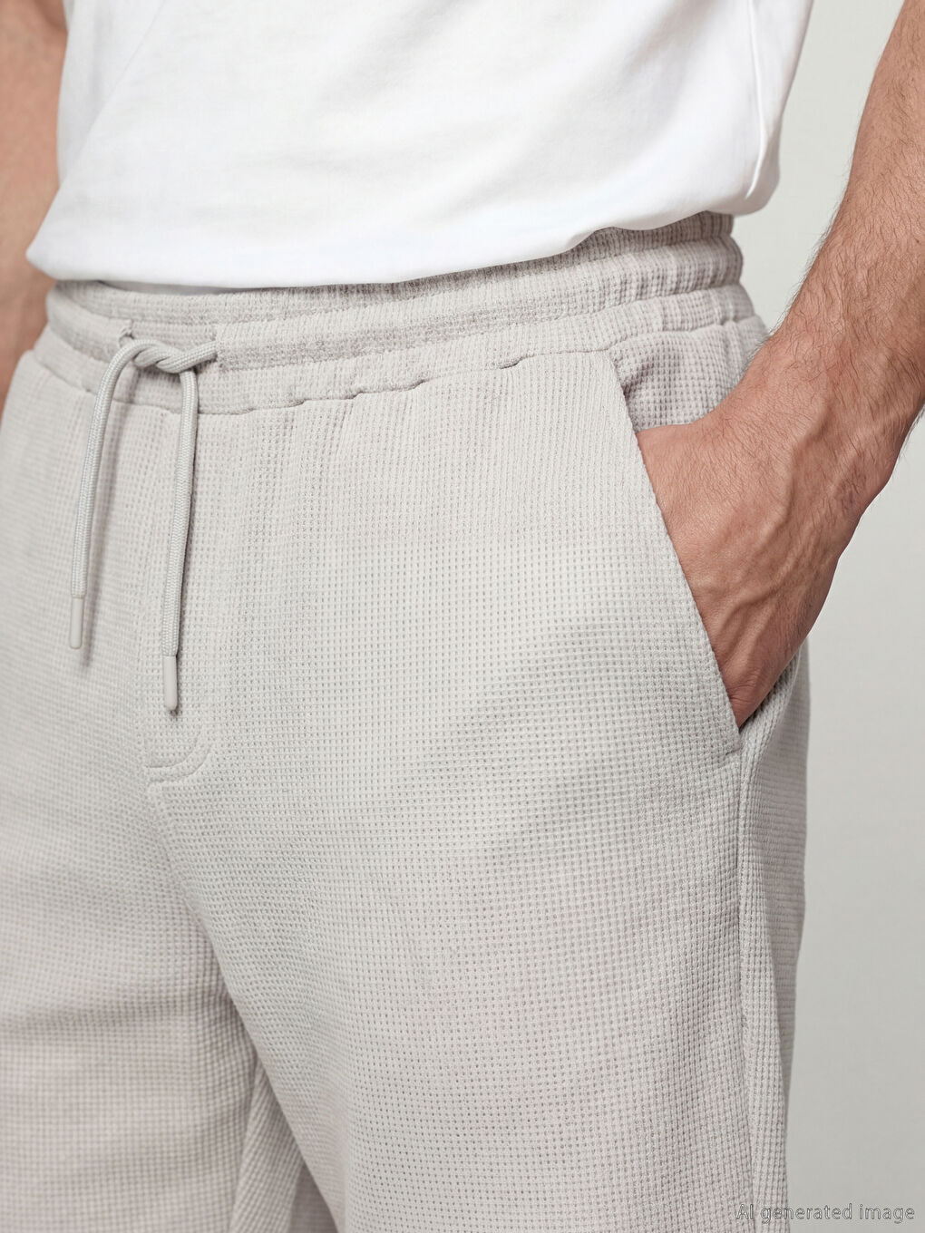 Gri Standart Kalıp Erkek Şort-2