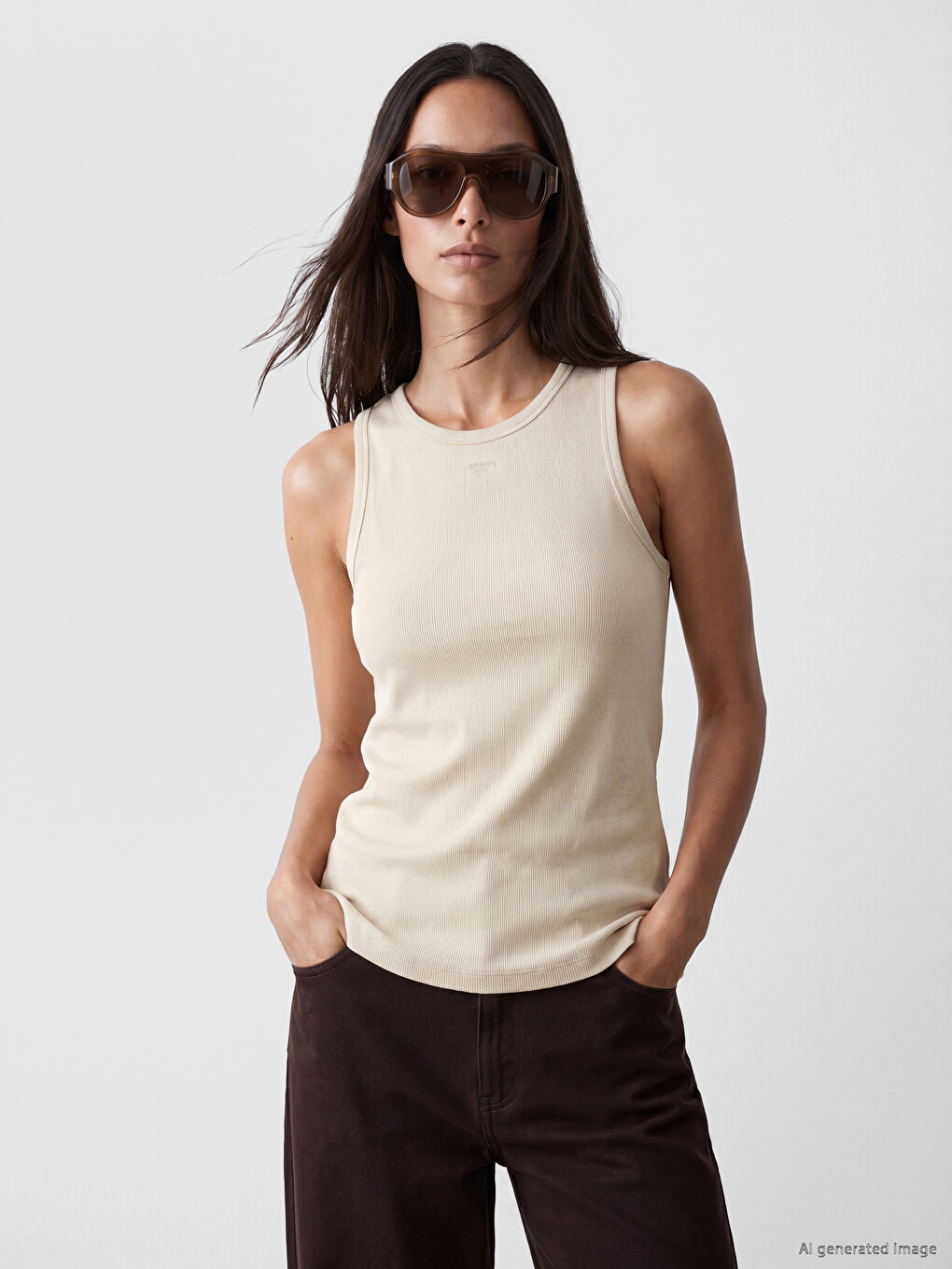 Crew Neck Women's Tank Top