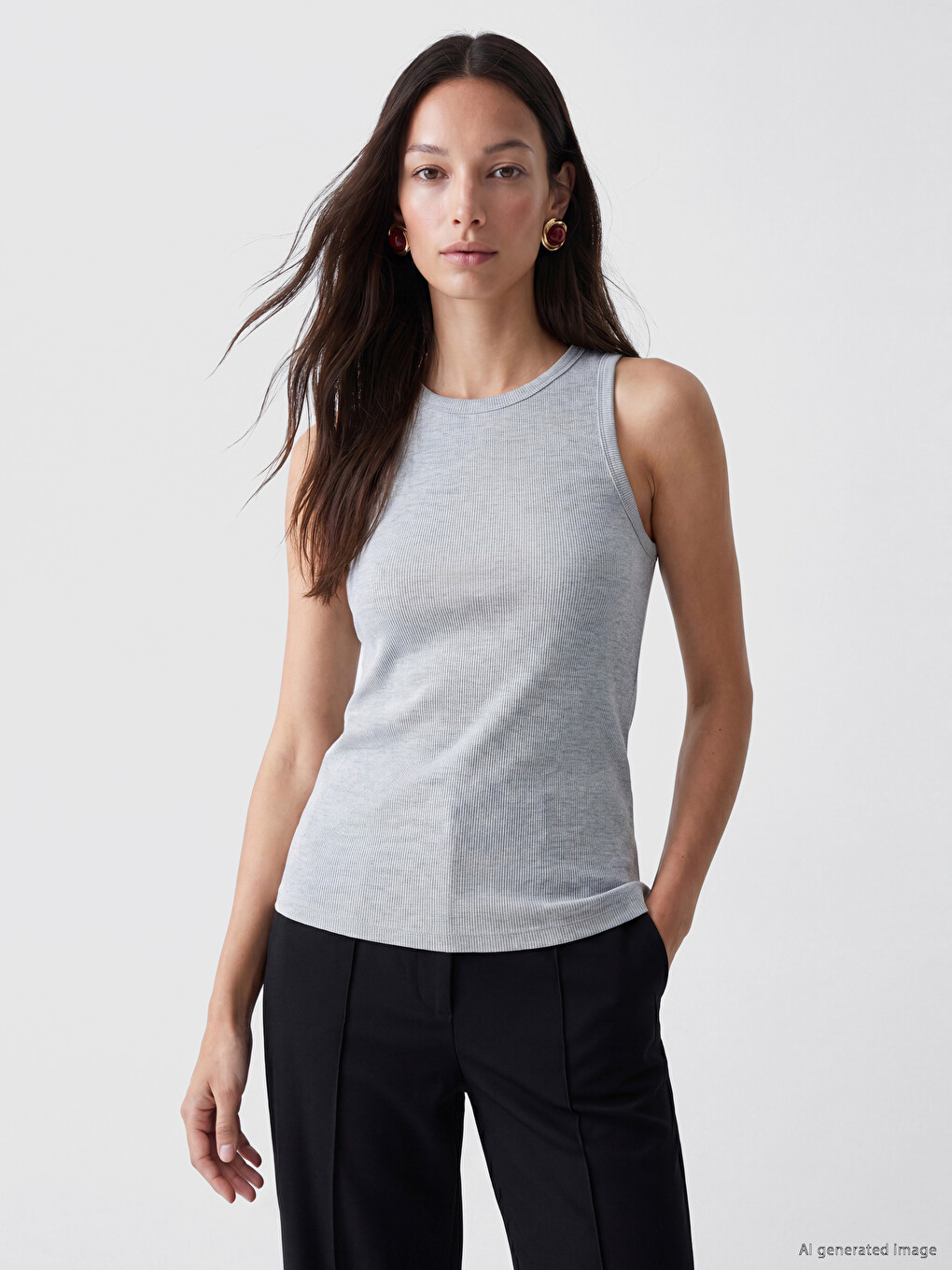 Crew Neck Women's Tank Top