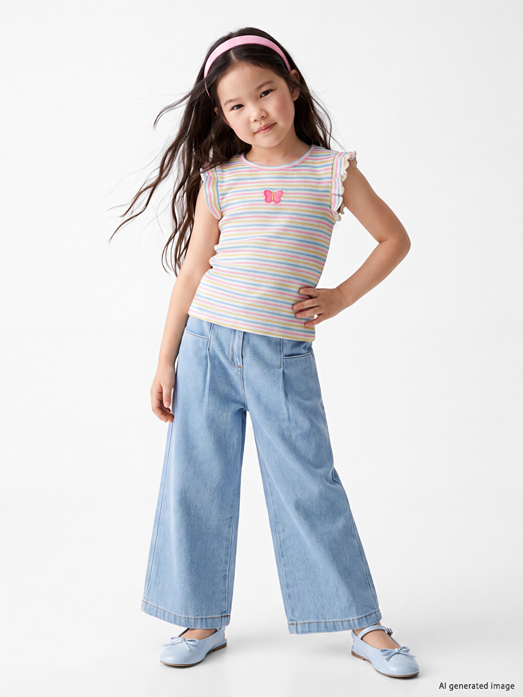 Embroidered Girls' Tank Top-1