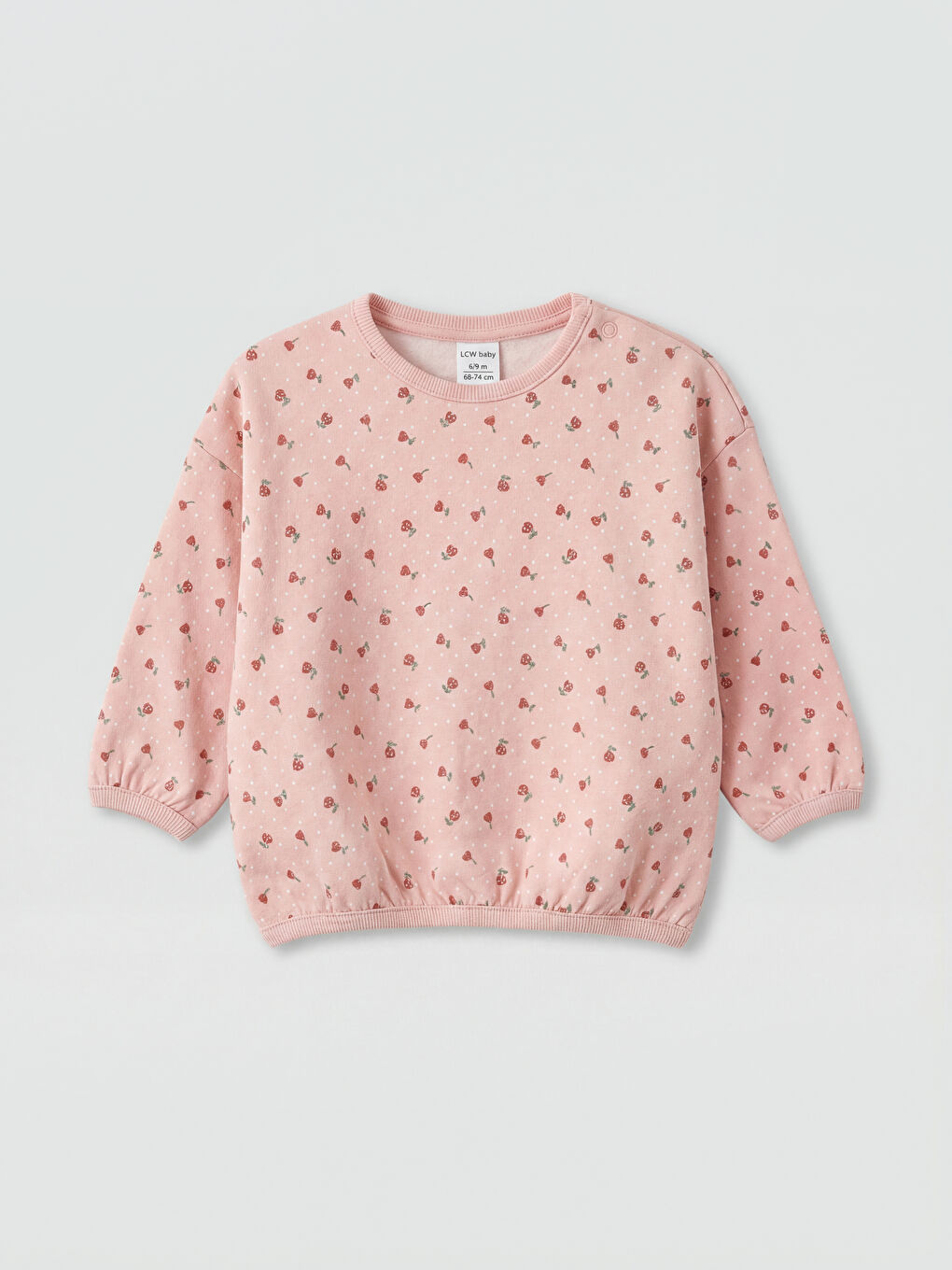 Pembe Baskılı Kız Bebek Eşofman Takımı-2