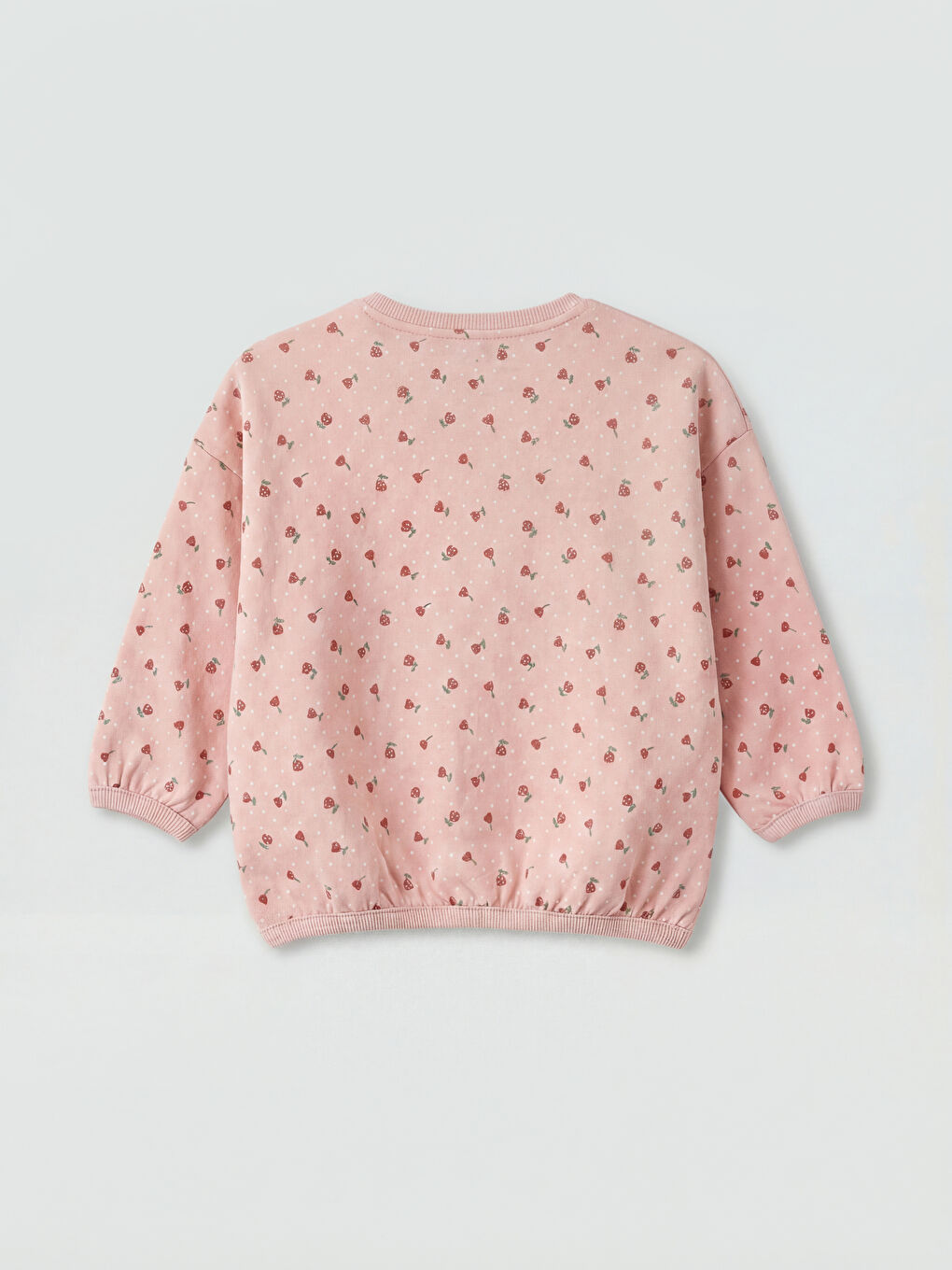 Pembe Baskılı Kız Bebek Eşofman Takımı-3