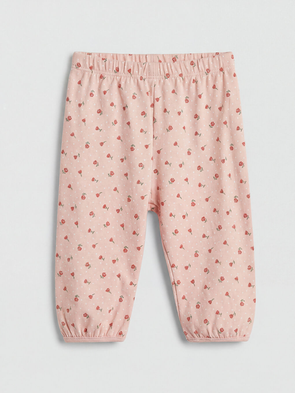 Pembe Baskılı Kız Bebek Eşofman Takımı-4