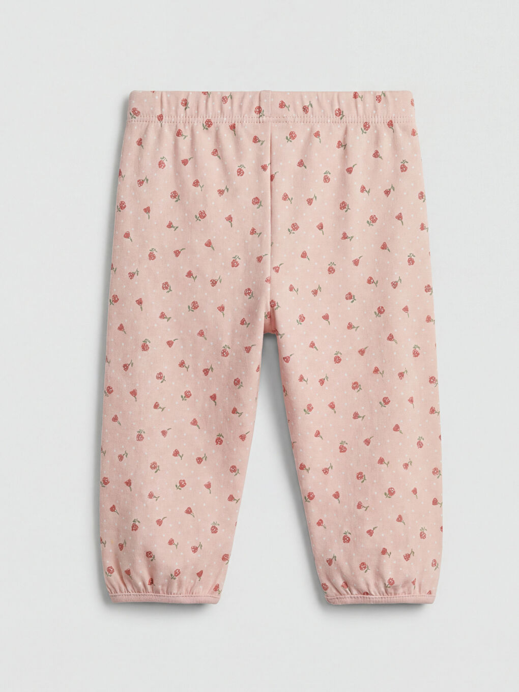 Pembe Baskılı Kız Bebek Eşofman Takımı-5