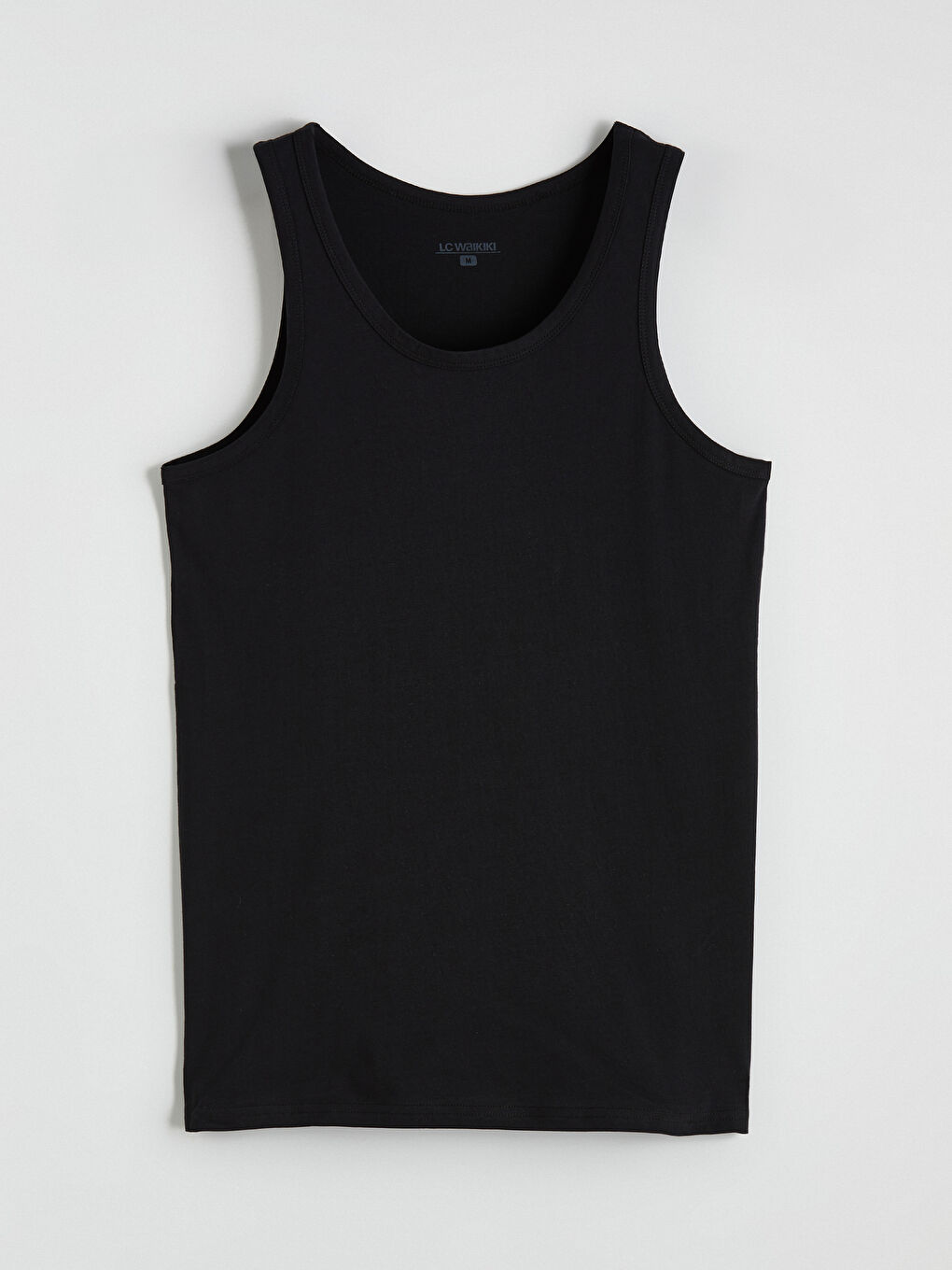 Siyah U Yaka Penye Erkek Atlet 5'li -10