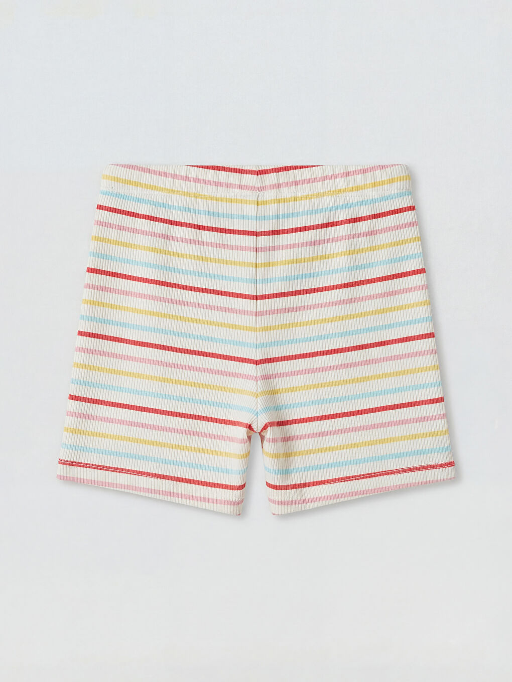 Karışık Kız Çocuk Çizgili Şort-1