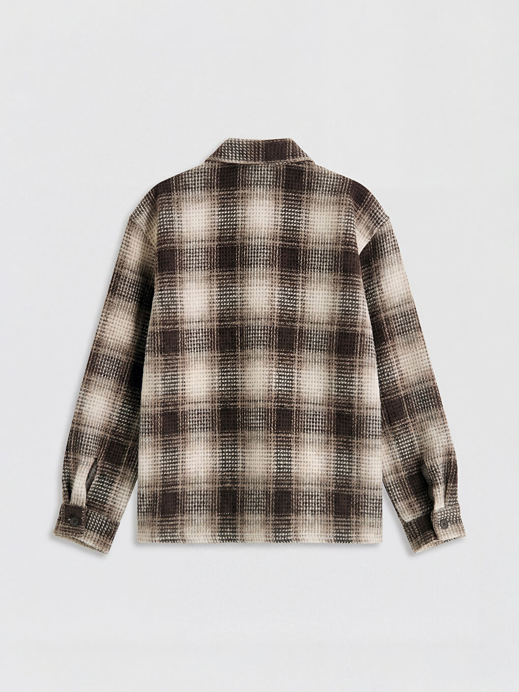 Kahverengi Ekose Erkek Çocuk Gömlek-1