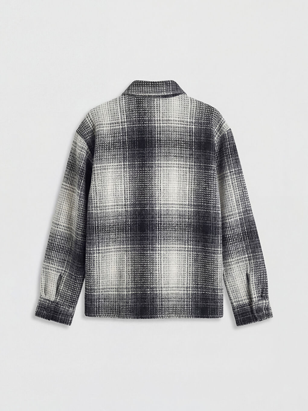 Gri Ekose Erkek Çocuk Gömlek-1