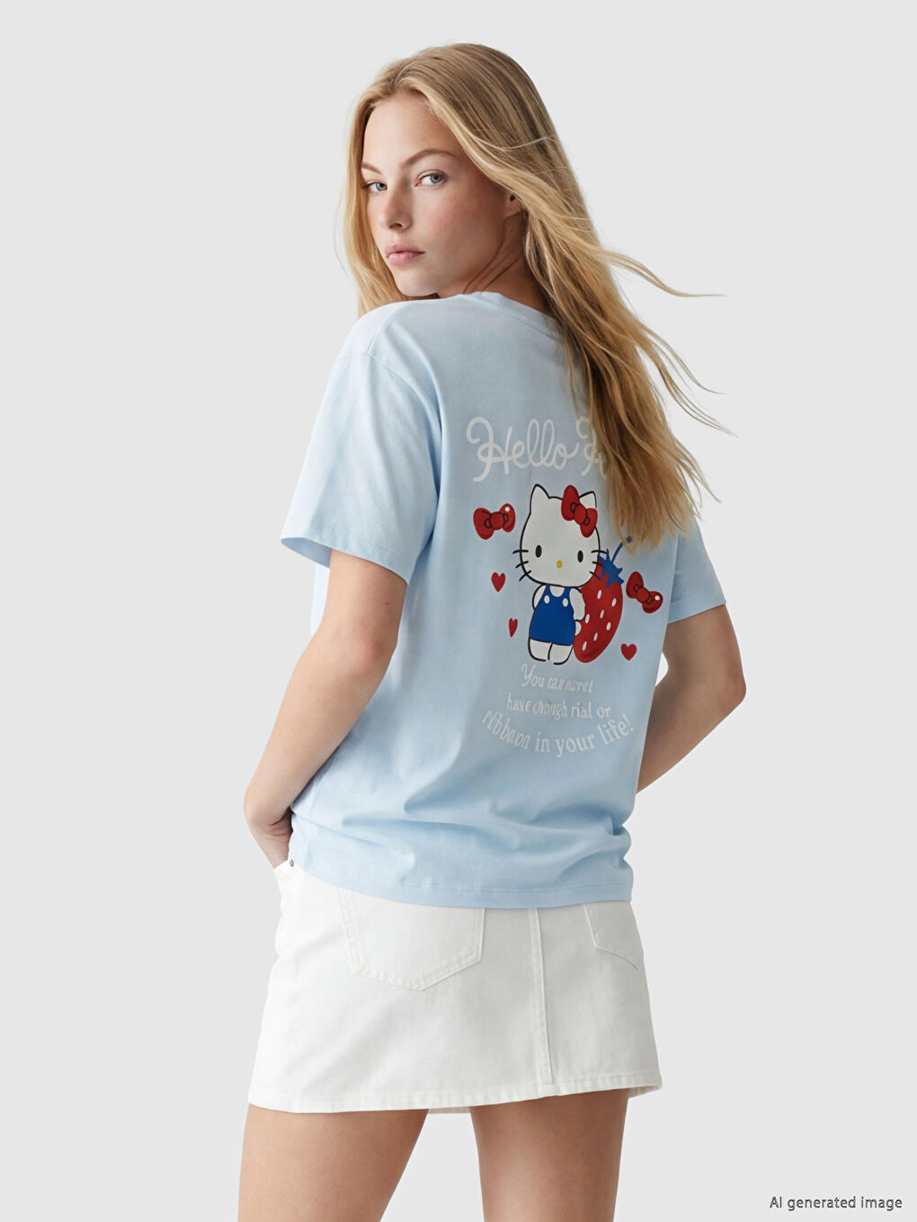 Hello Kitty Printed Women's T-Shirt