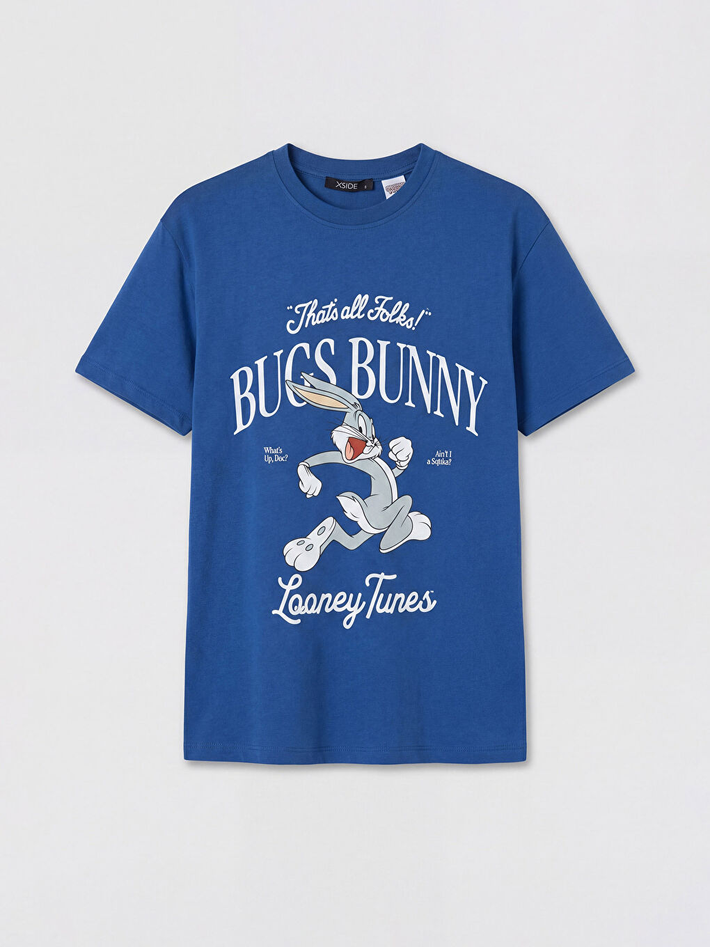 Mavi Bugs Bunny Baskılı Kadın Tişört