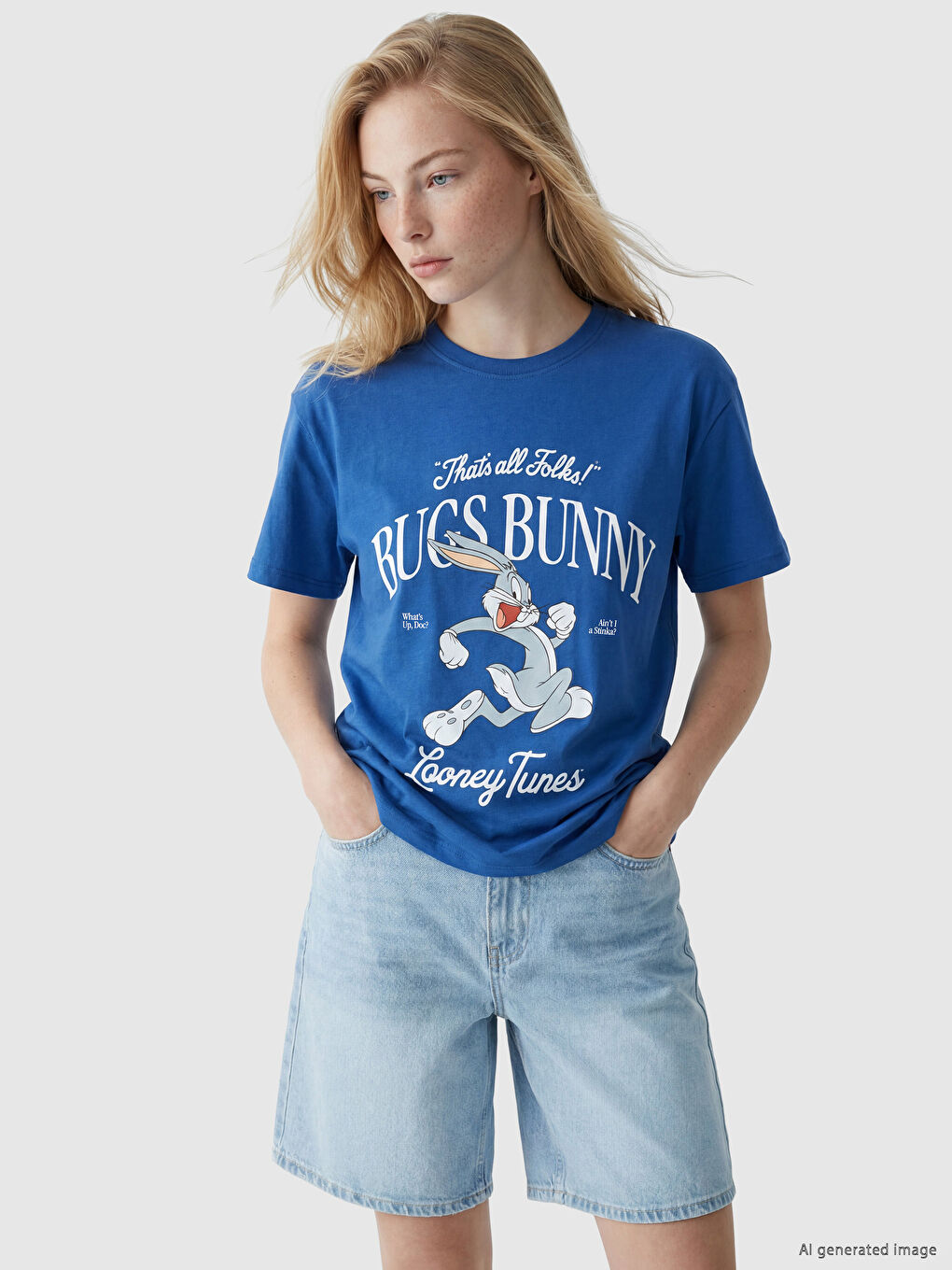 Bugs Bunny Printed Women's T-Shirt