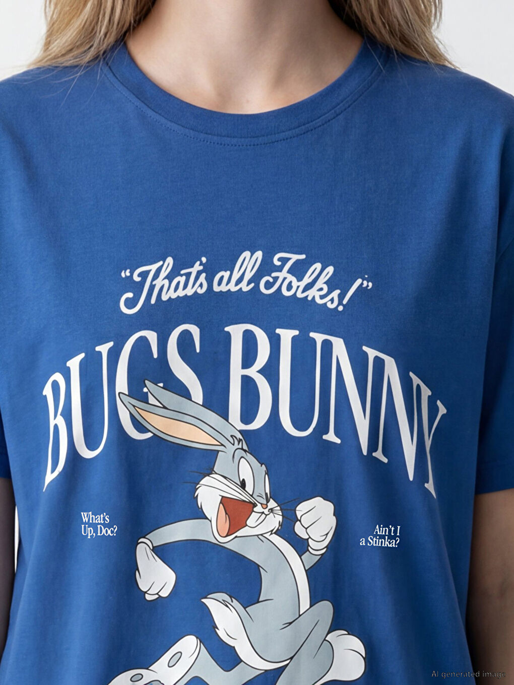 Bugs Bunny Printed Women's T-Shirt-2