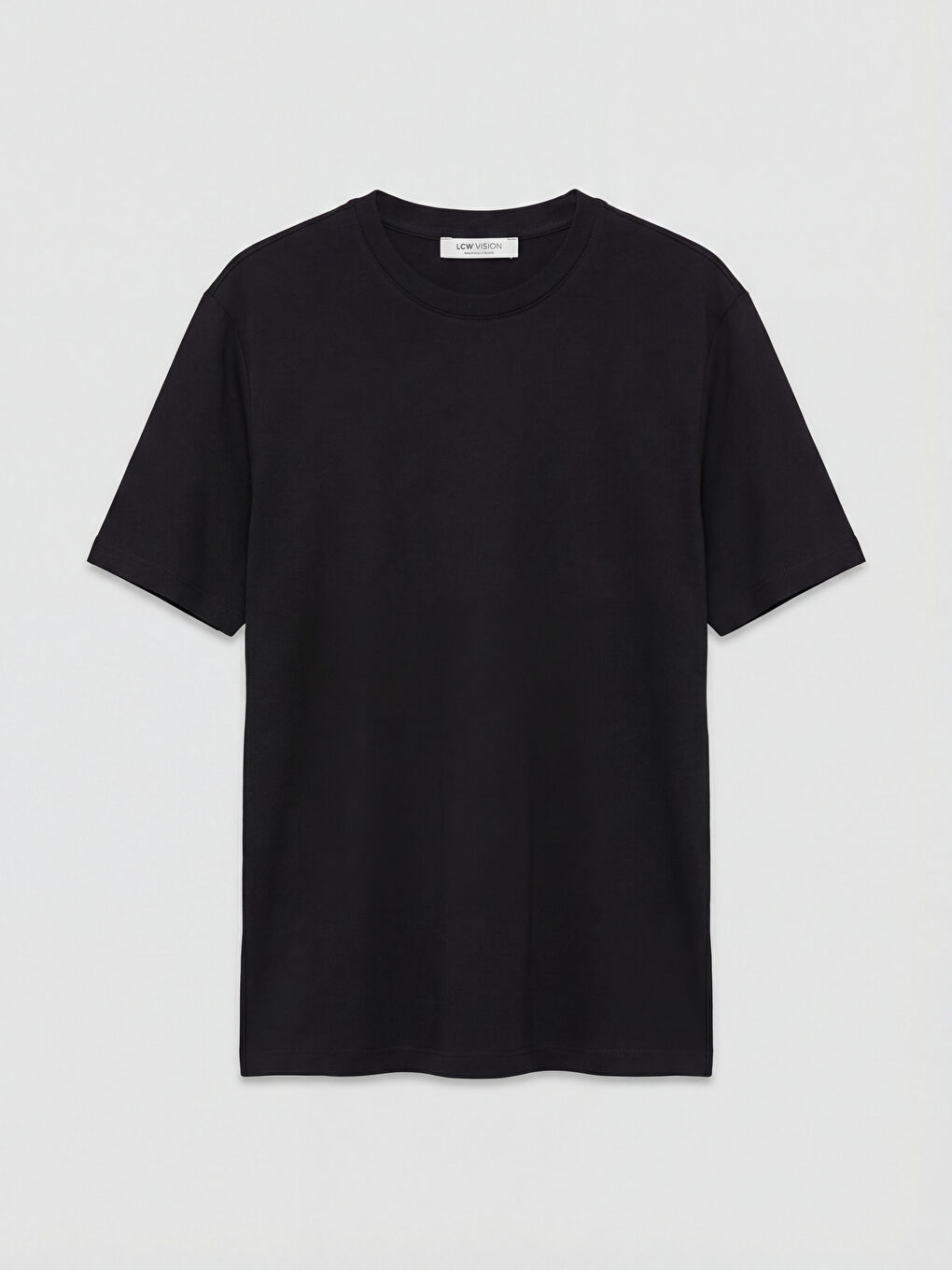 Siyah Bisiklet Yaka Erkek Çocuk Tişört