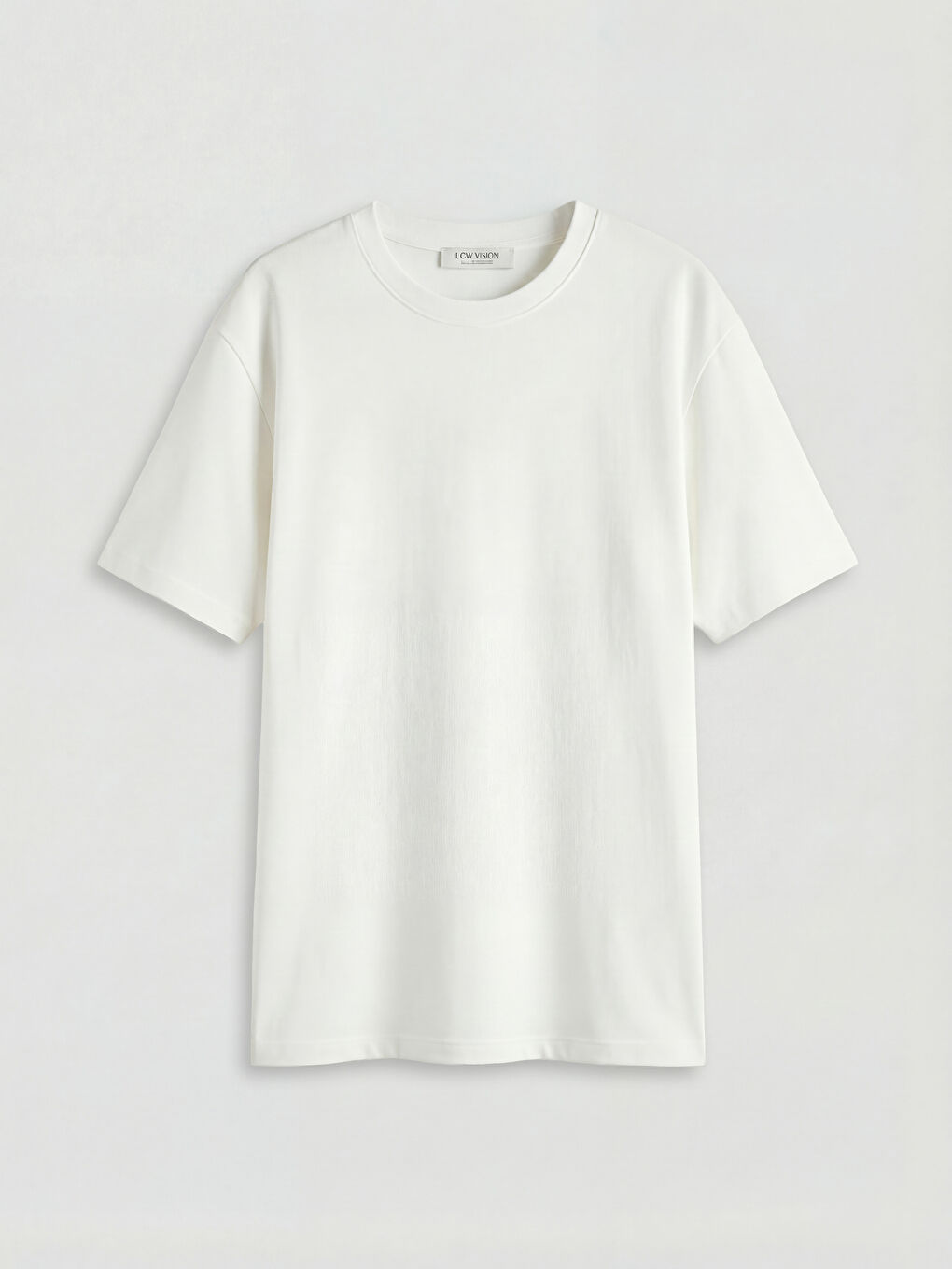 Ekru Bisiklet Yaka Erkek Çocuk Tişört