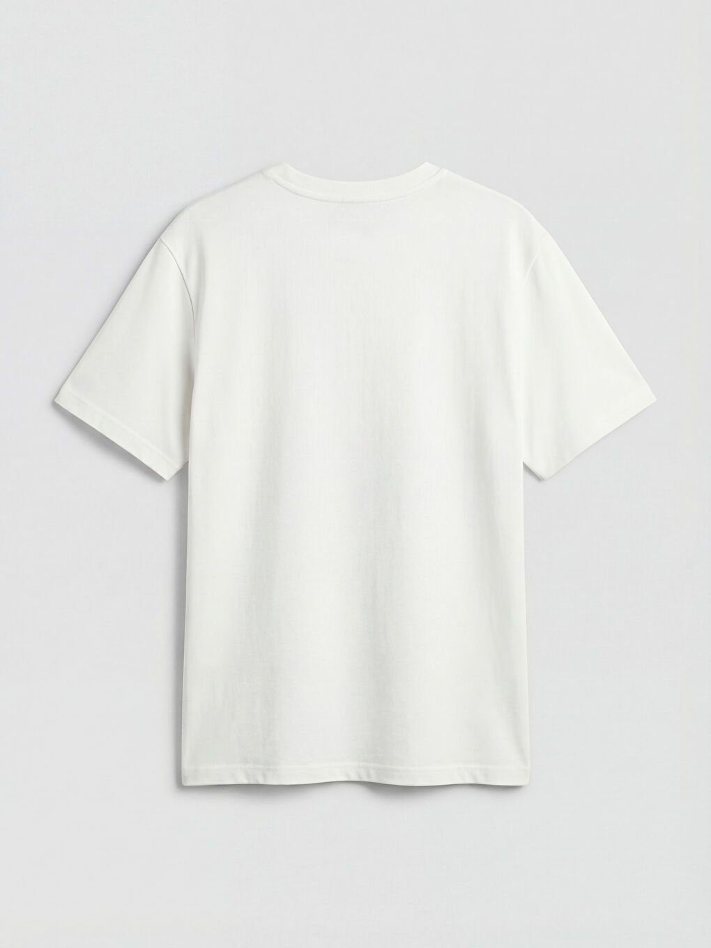 Ekru Bisiklet Yaka Erkek Çocuk Tişört-1