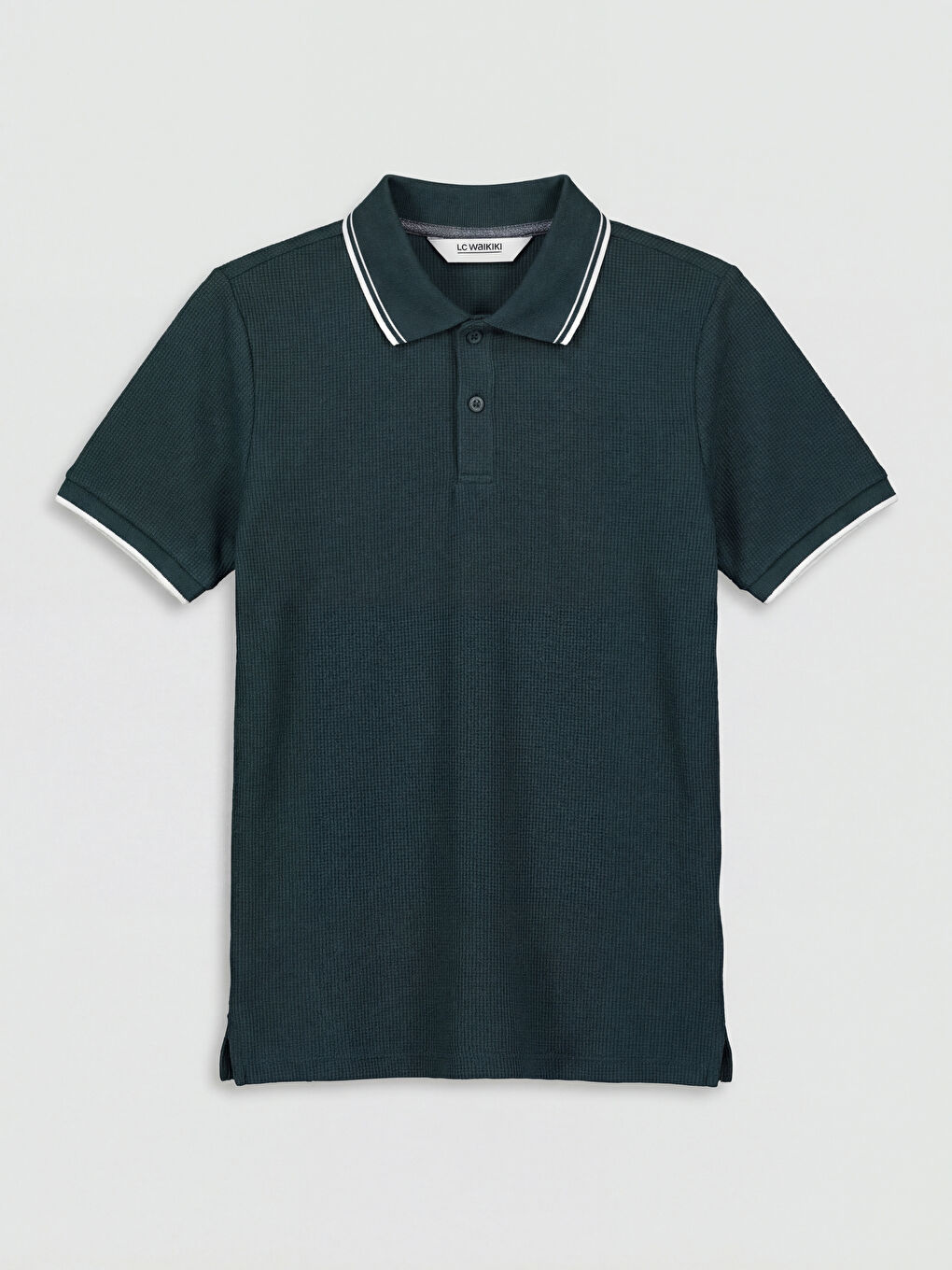 Yeşil Kısa Kollu Polo Yaka Erkek Çocuk Tişört