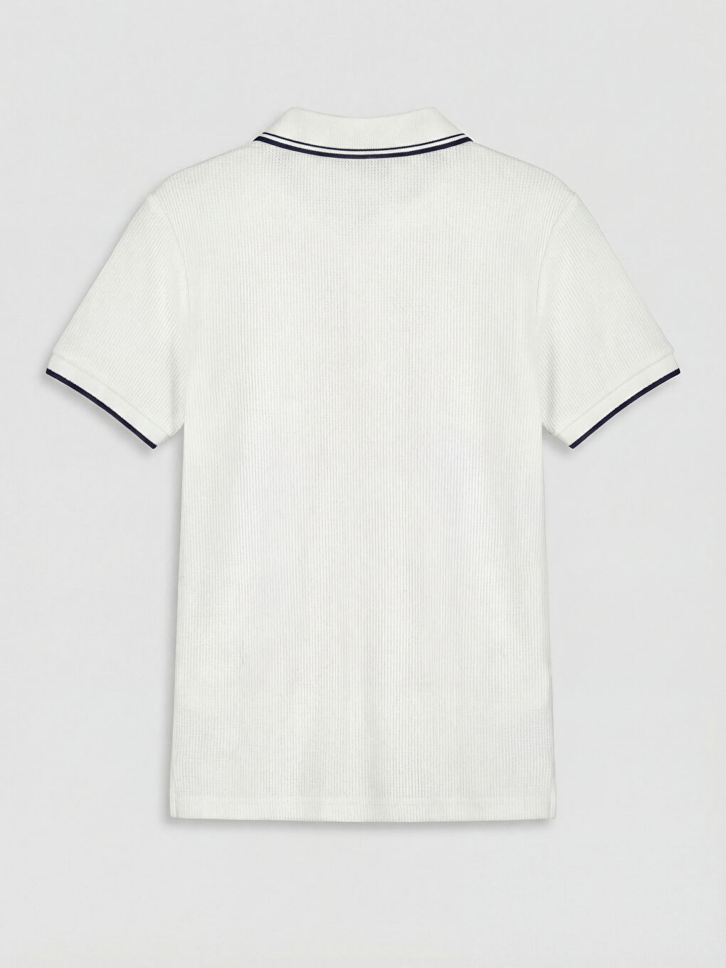 Beyaz Kısa Kollu Polo Yaka Erkek Çocuk Tişört-1