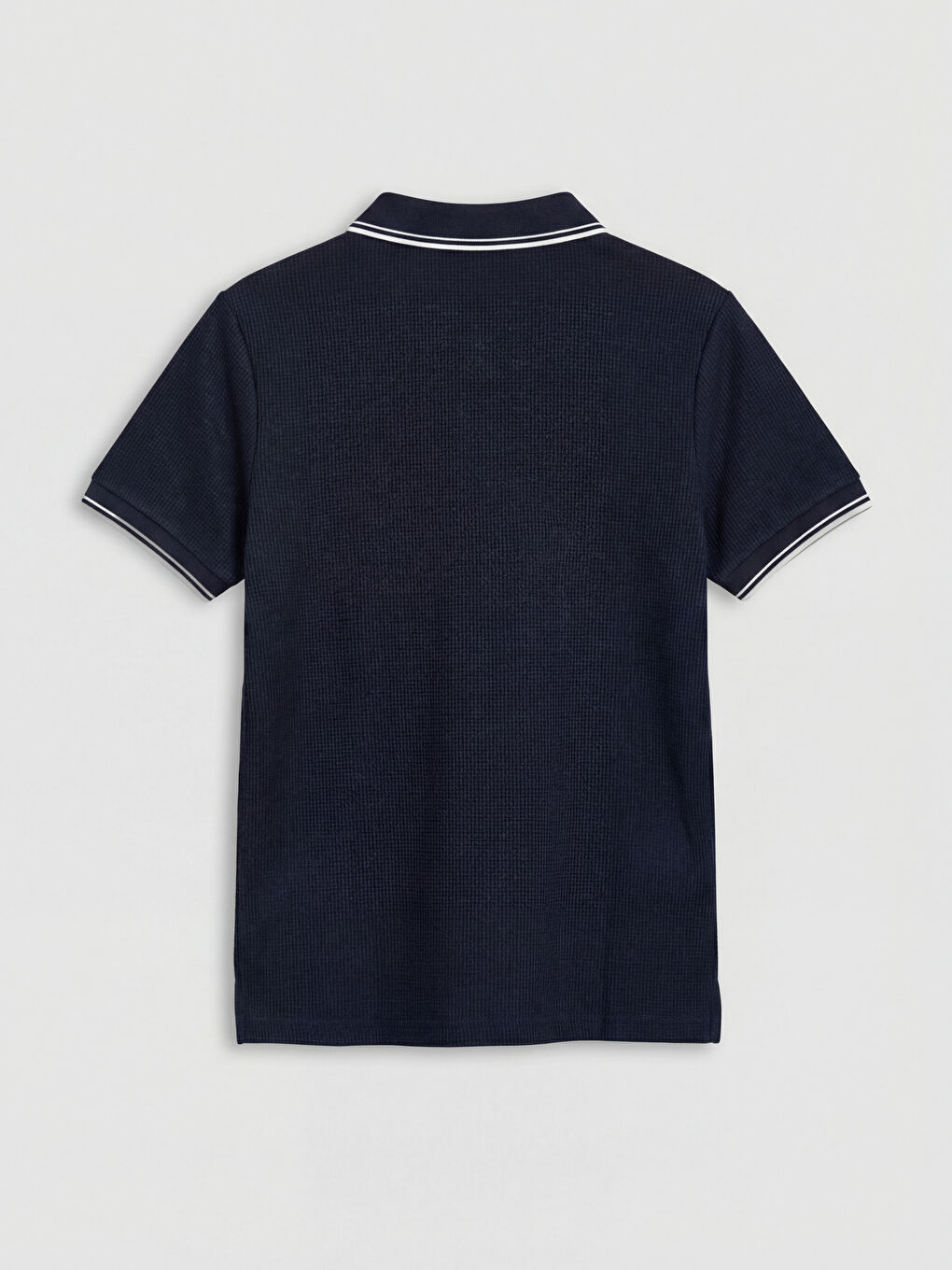 Lacivert Kısa Kollu Polo Yaka Erkek Çocuk Tişört-1