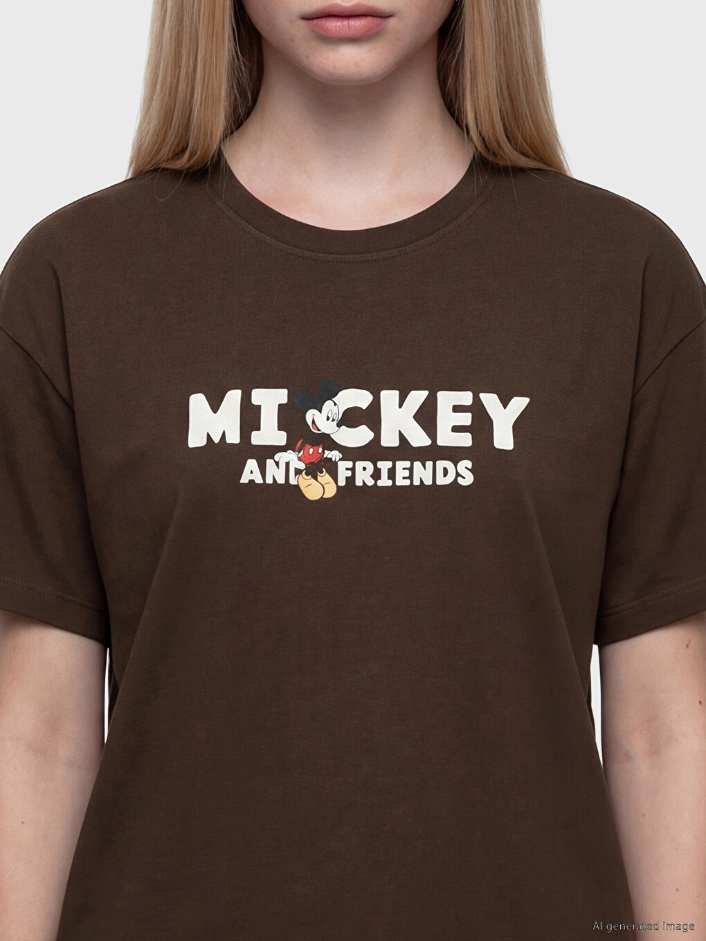 Mickey Mouse Printed Women's T-Shirt-2