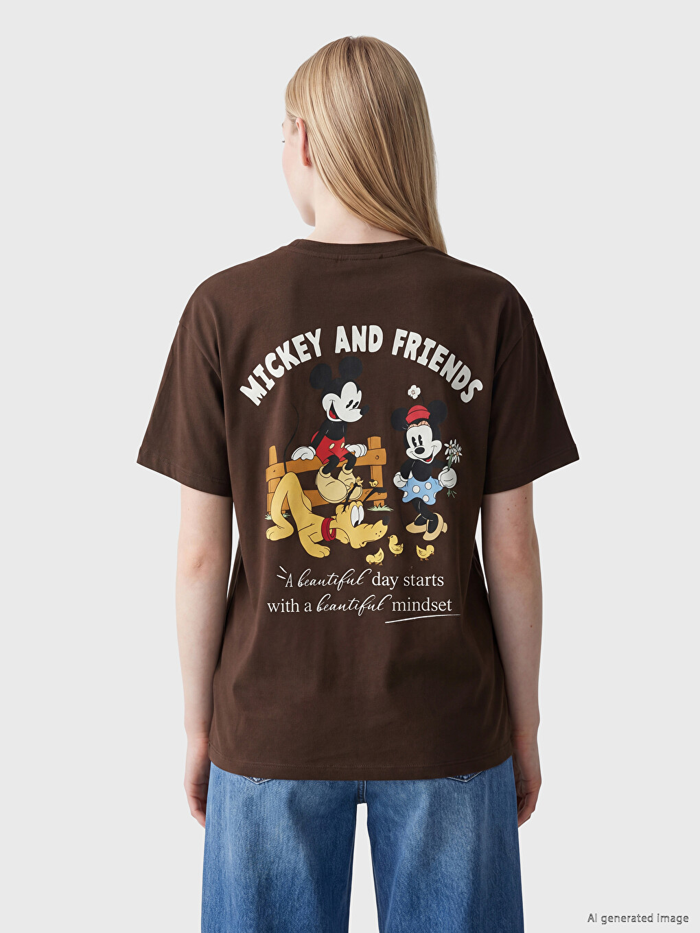 Mickey Mouse Printed Women's T-Shirt-3