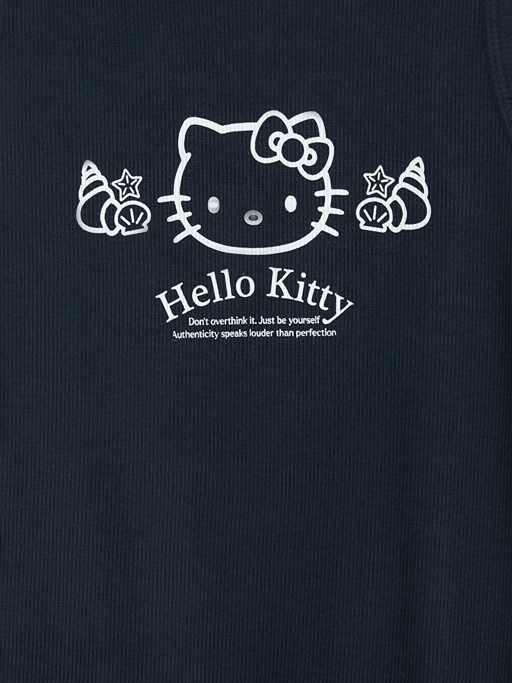 Lacivert Hello Kitty Baskılı Kadın Atlet-2