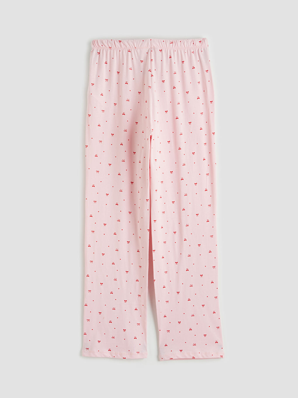 Pembe Fiyonk Baskılı Kadın Pijama Altı-1