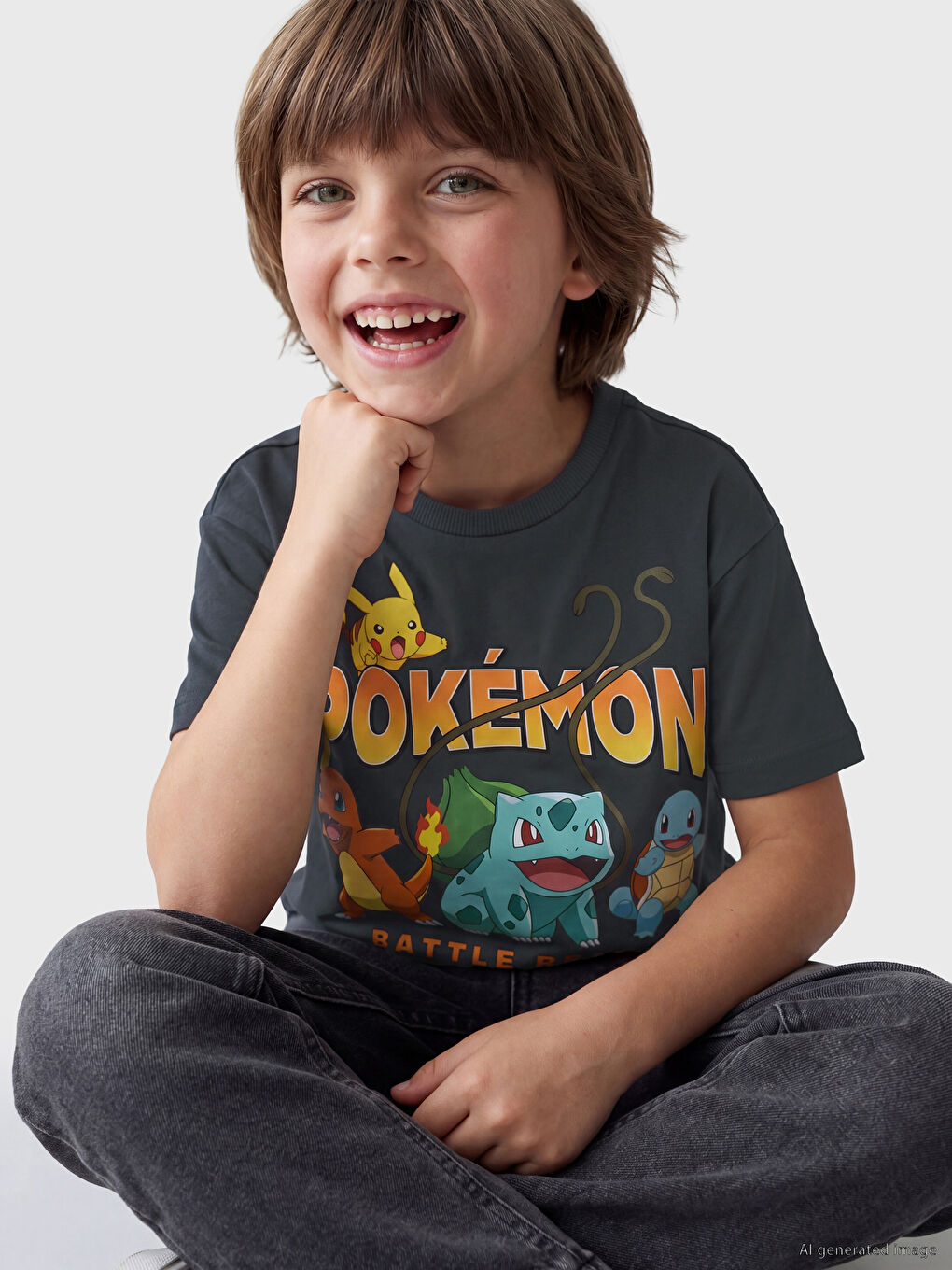 Dječja majica s printom Pokemona-1