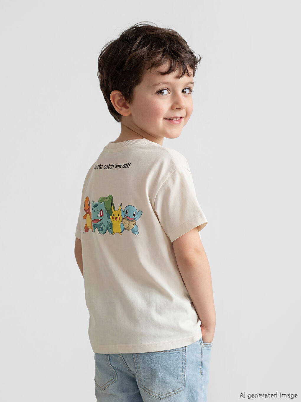 Pokémon Printed Boys' T-Shirt-1
