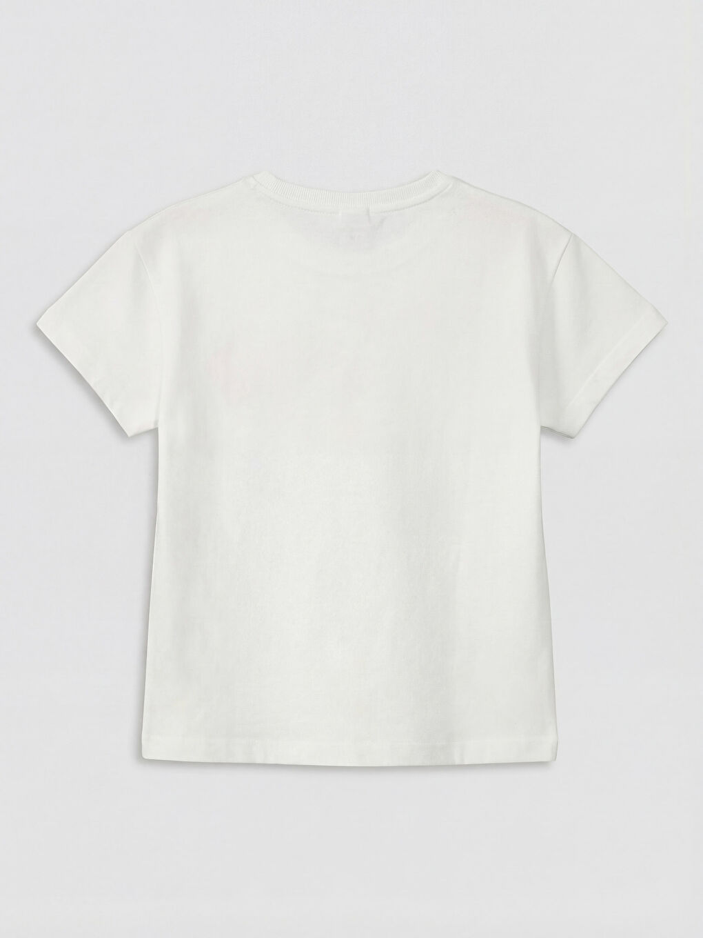 Crew Neck Printed Girls' T-Shirt-1