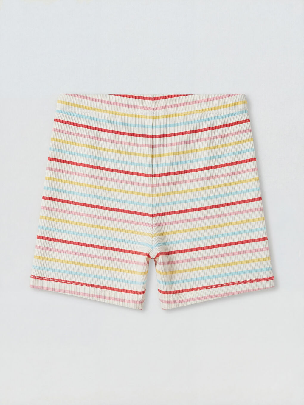 Karışık Kız Çocuk Waffle Kumaş 2'li Şort Seti-4