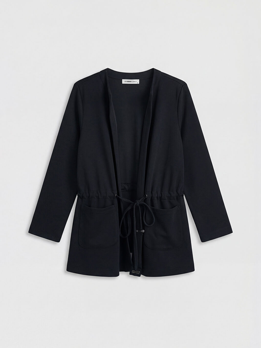 Siyah Şal Yaka Kadın Hırka