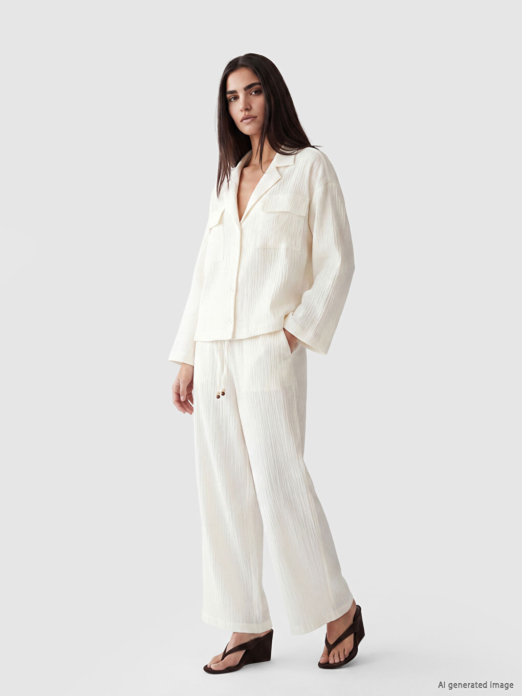 Oversize Women's Muslin Shirt-1